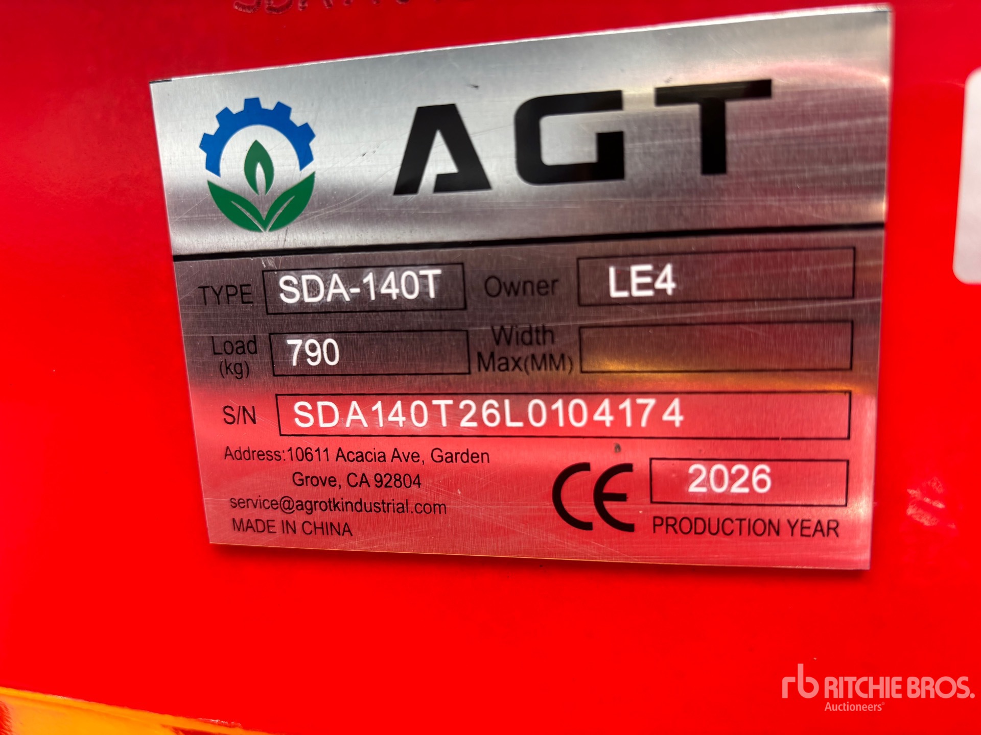 2026 AGT SDA140T