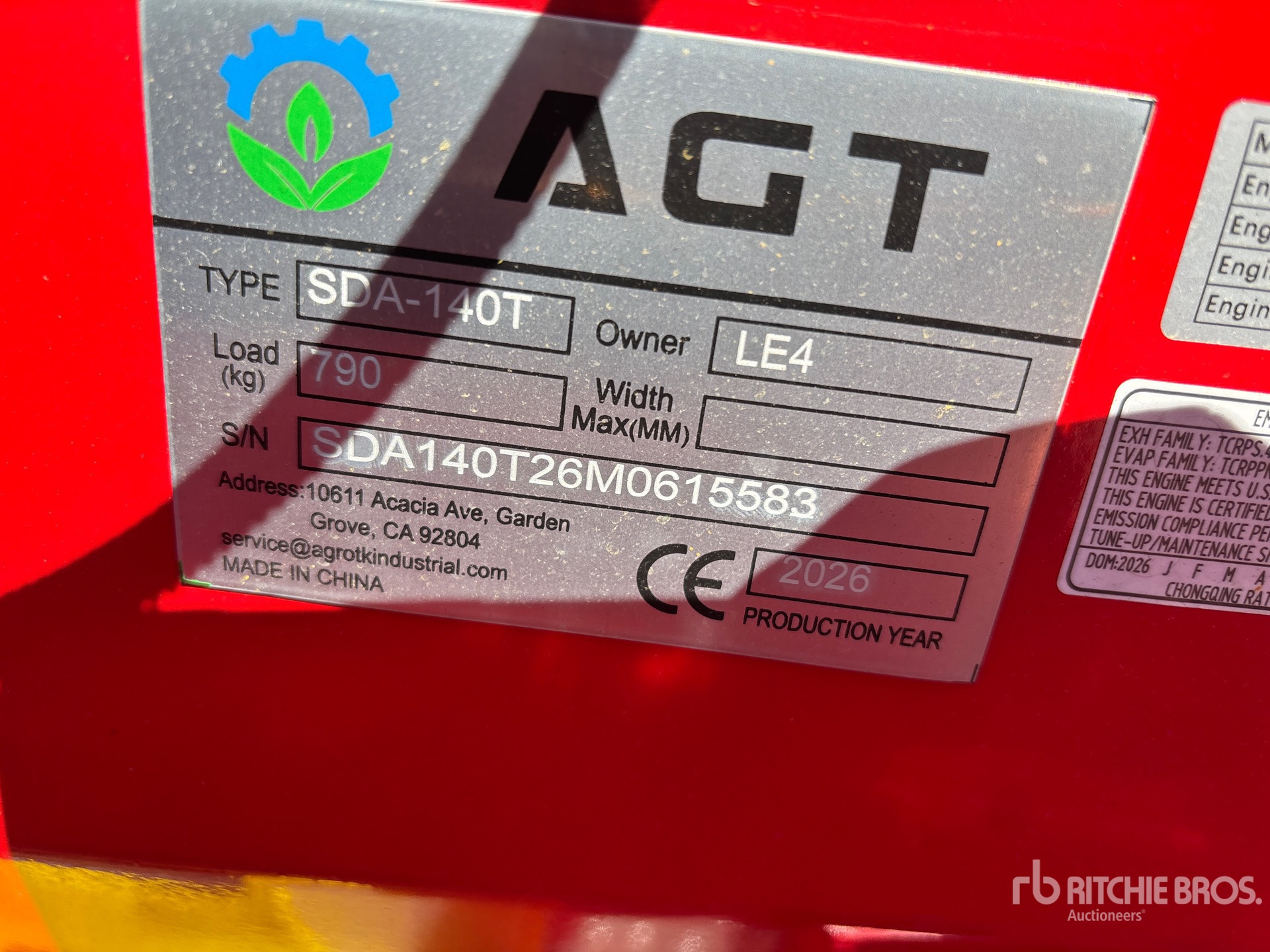 2026 AGT SDA140T