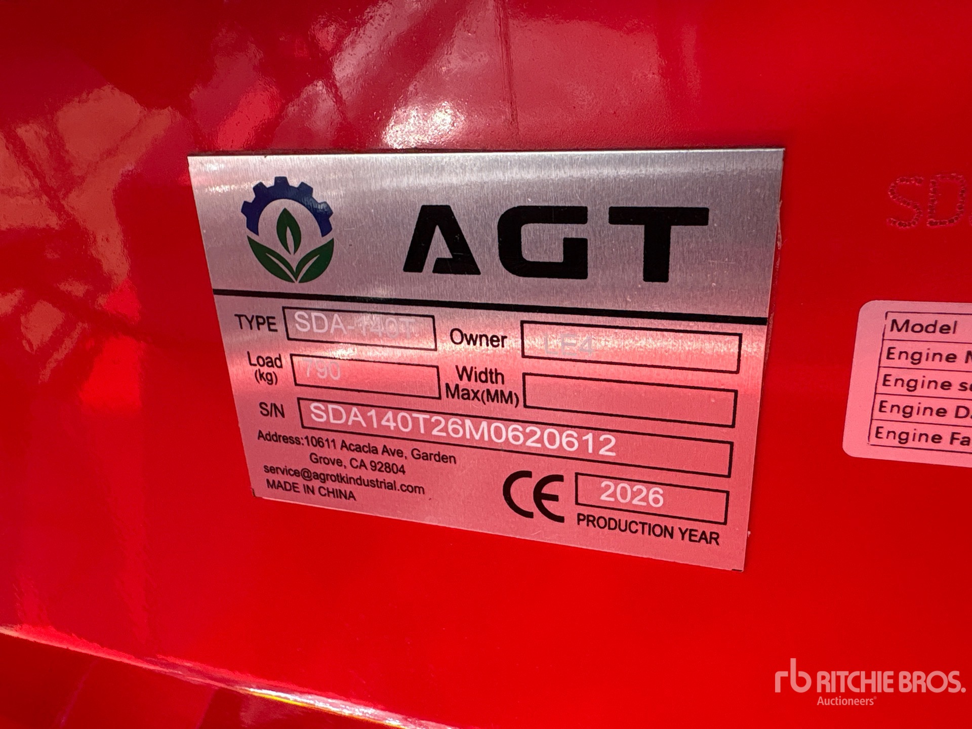 2026 AGT SDA140T