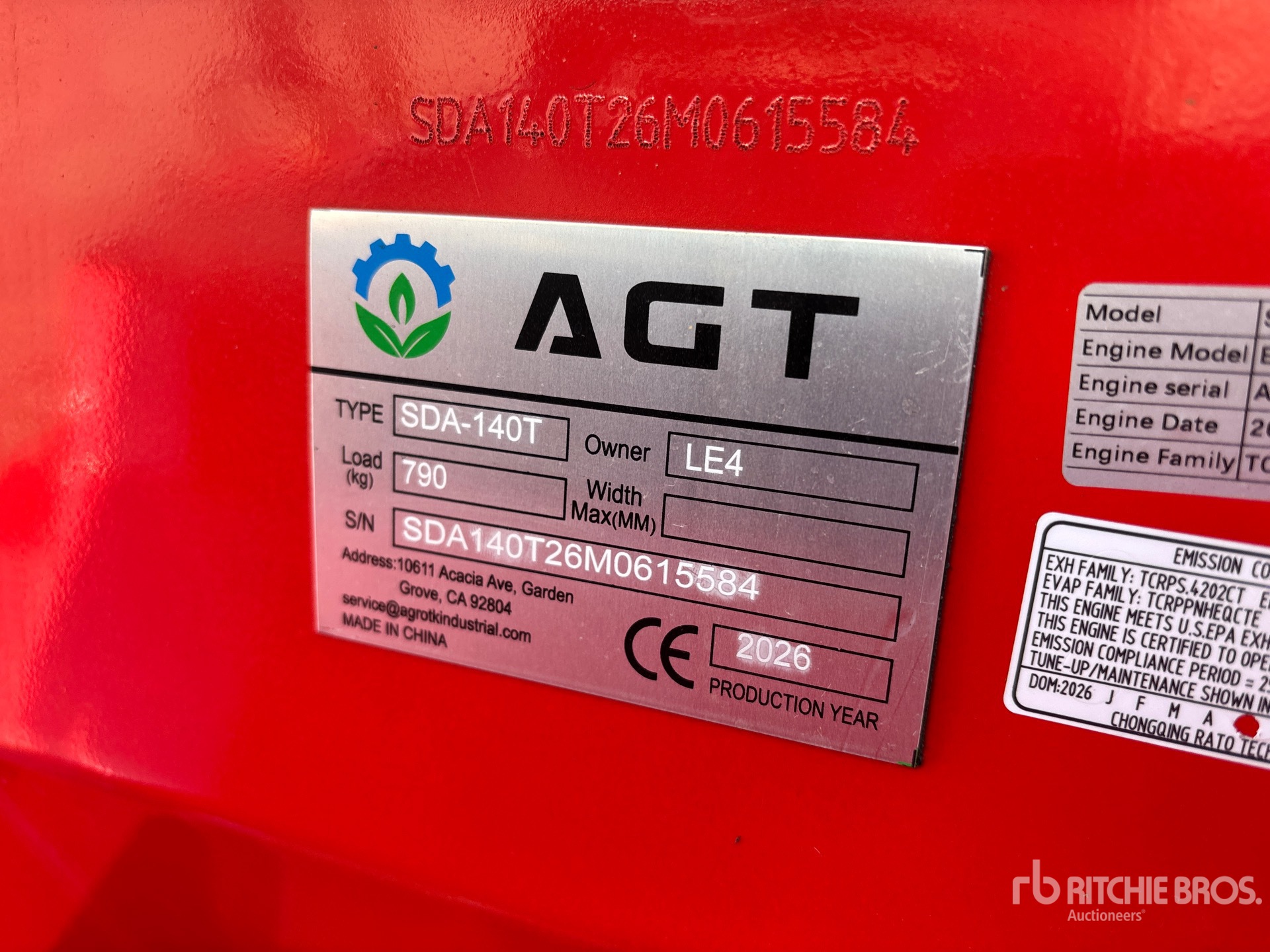 2026 AGT SDA140T