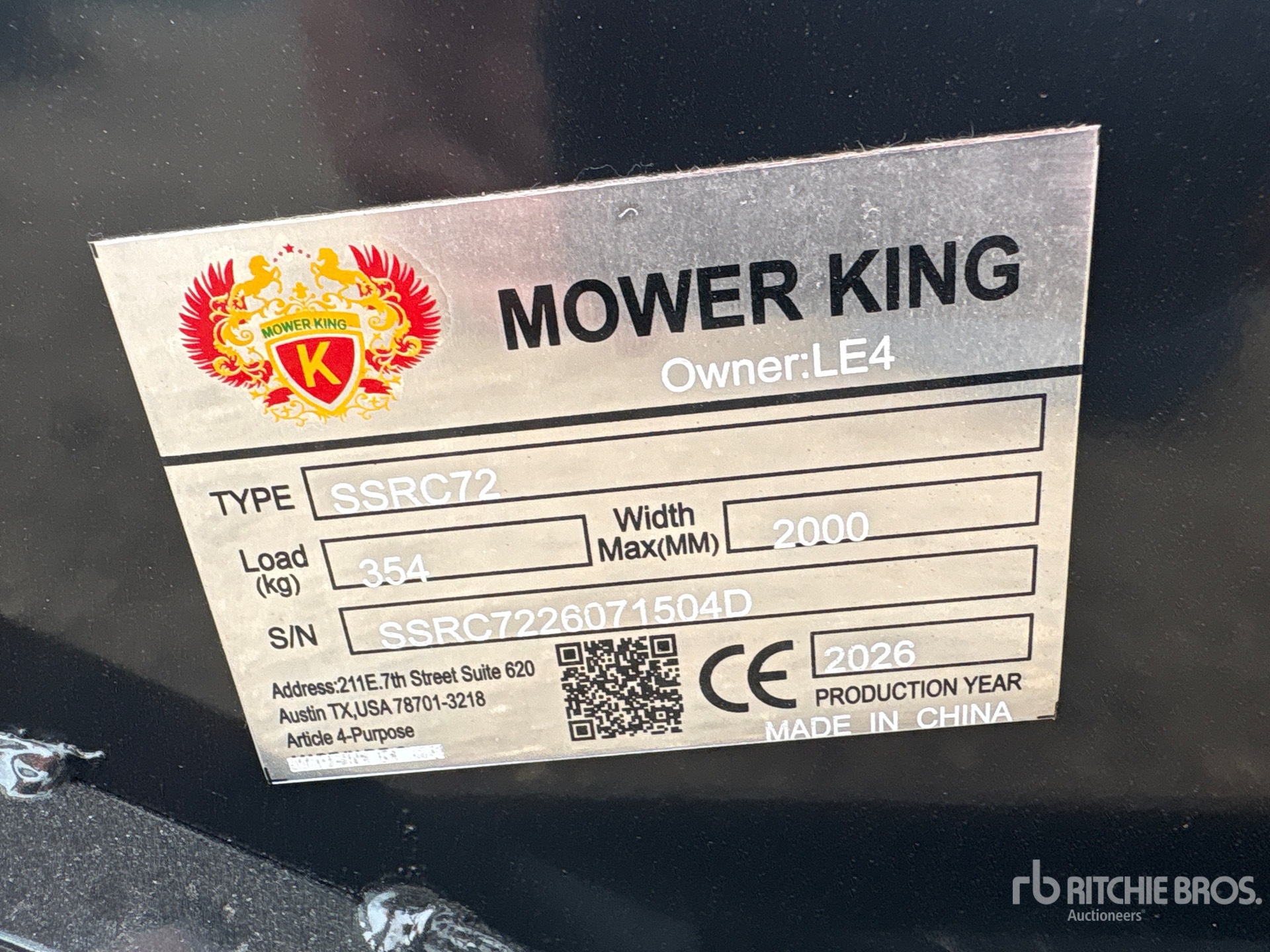2026 Mower King SSRC72