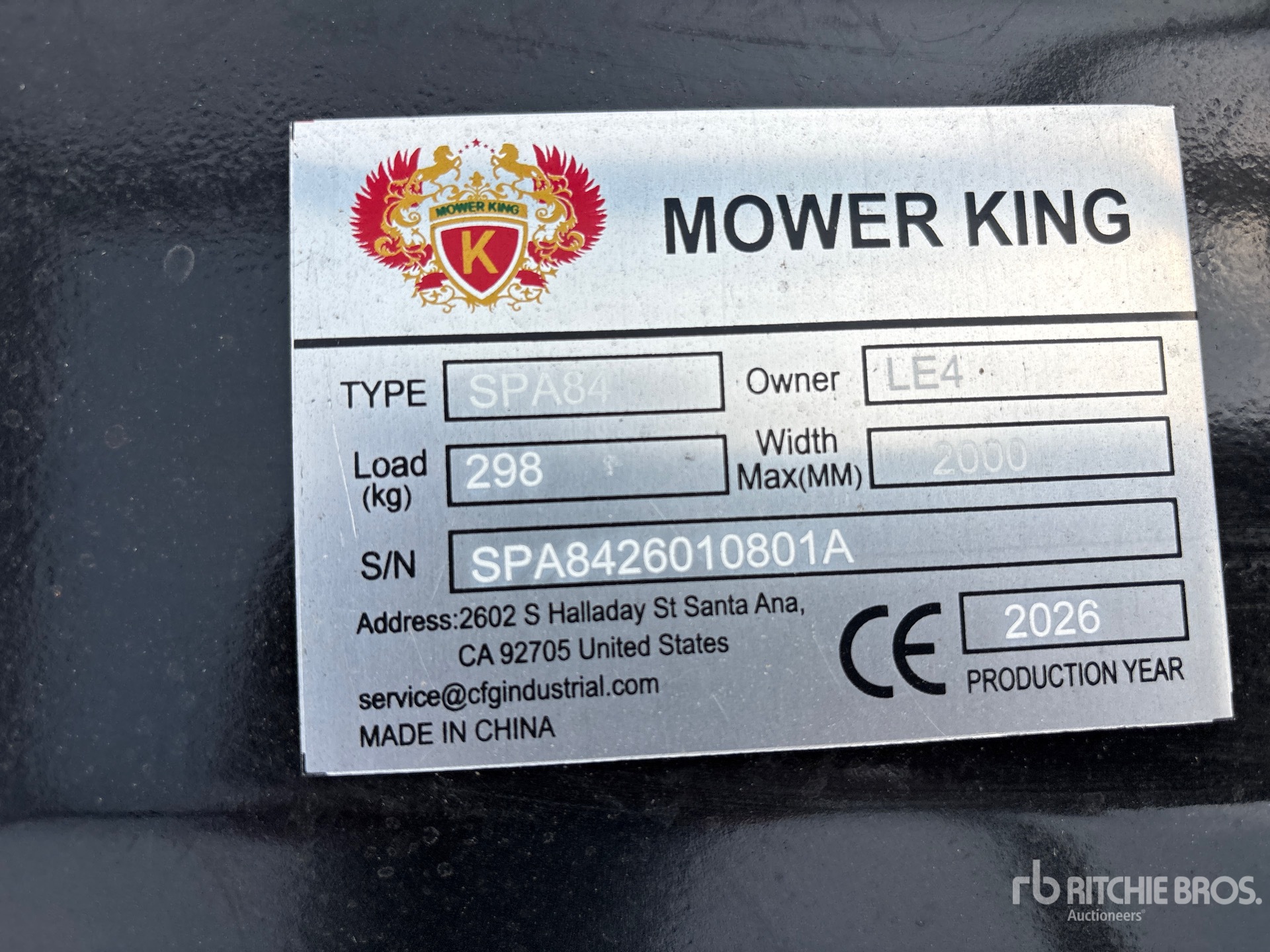 2026 Mower King SPA84