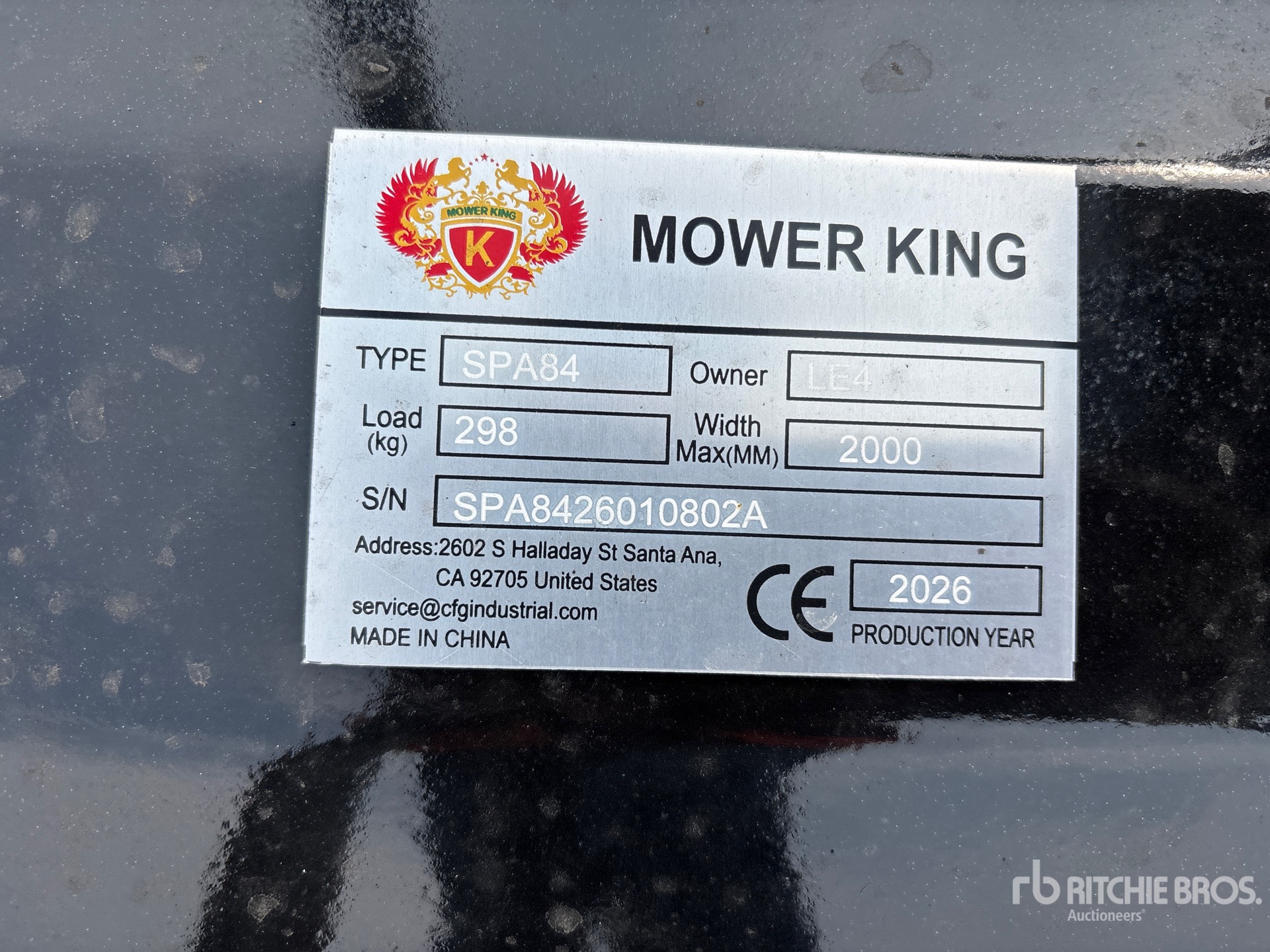 2026 Mower King SPA84