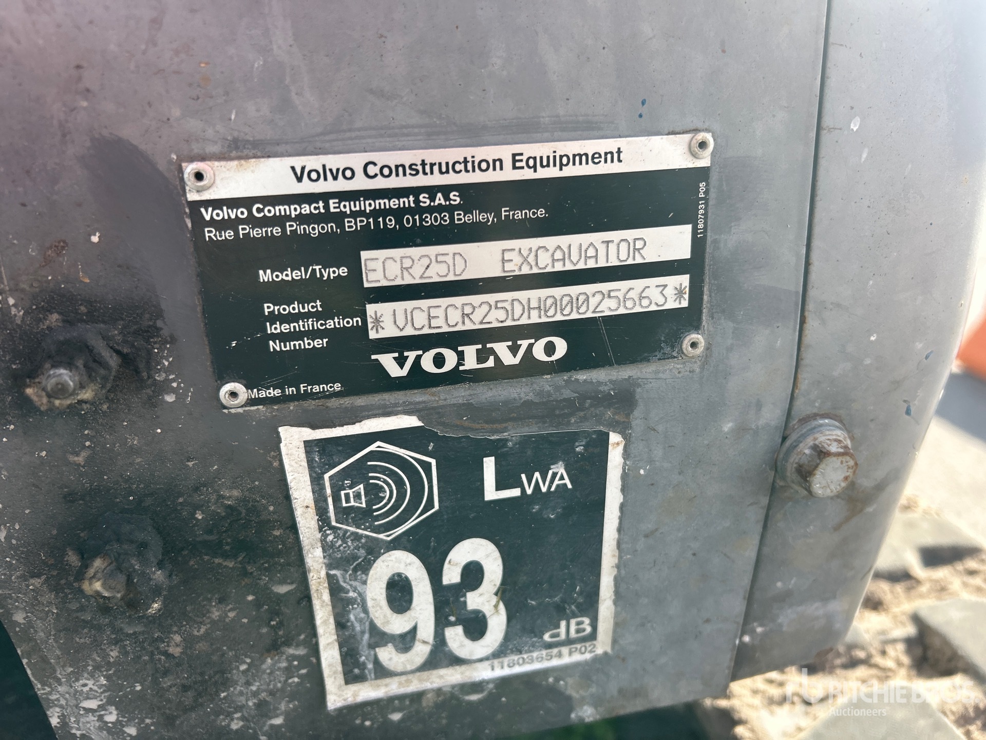 2018 Volvo ECR25D