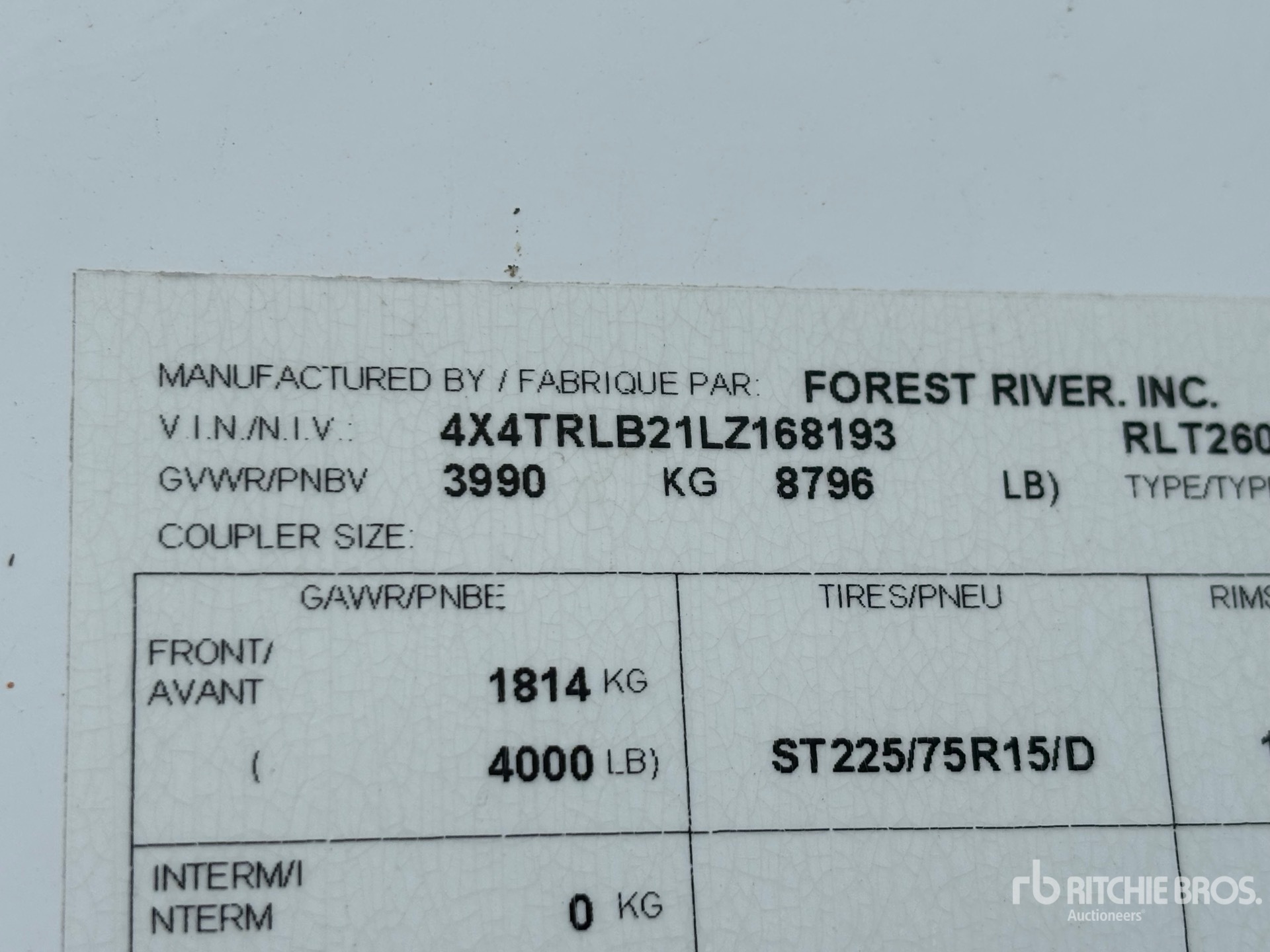 2020 Forest River 2608BS