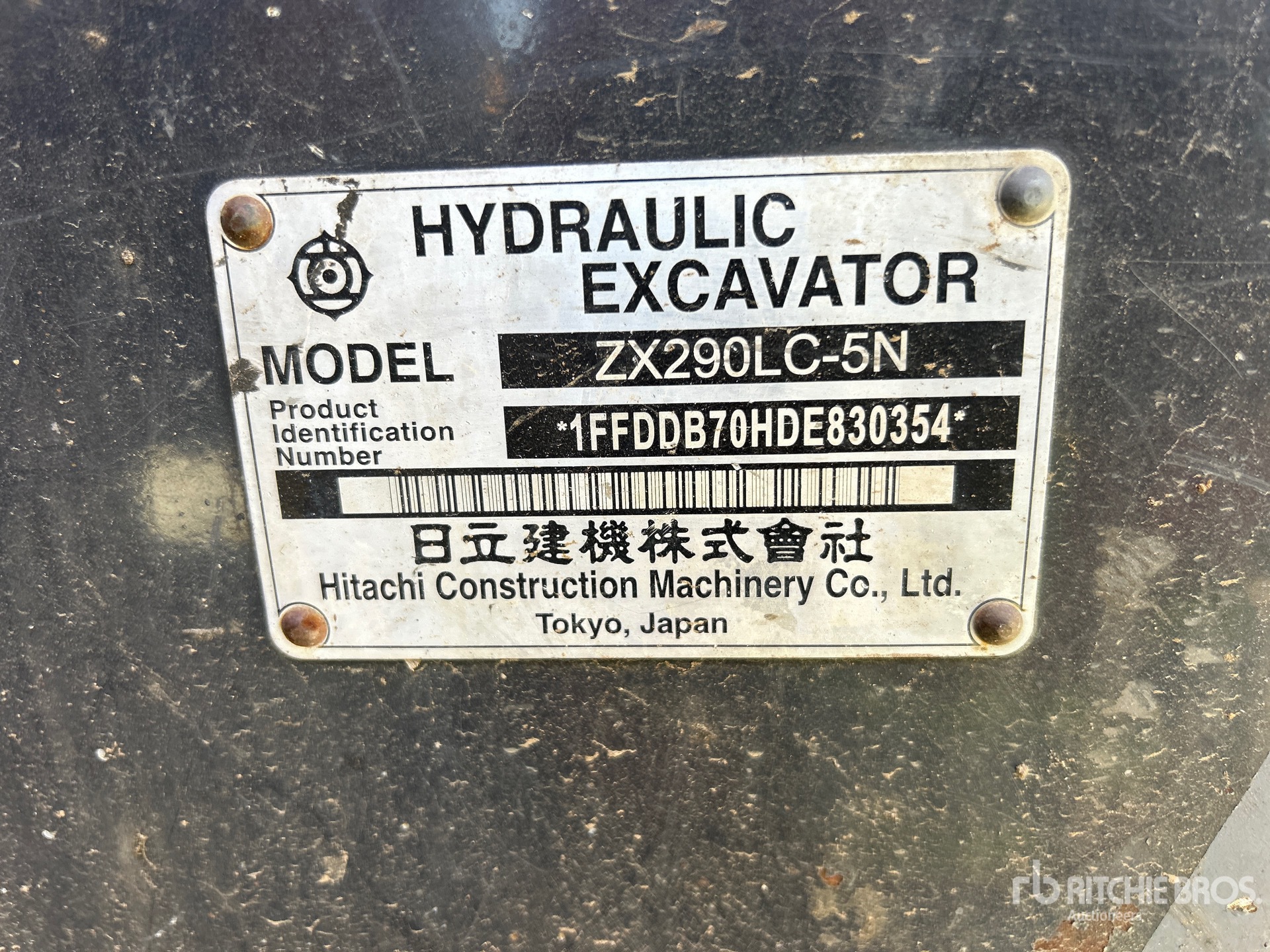 2014 Hitachi ZX290LC-5N