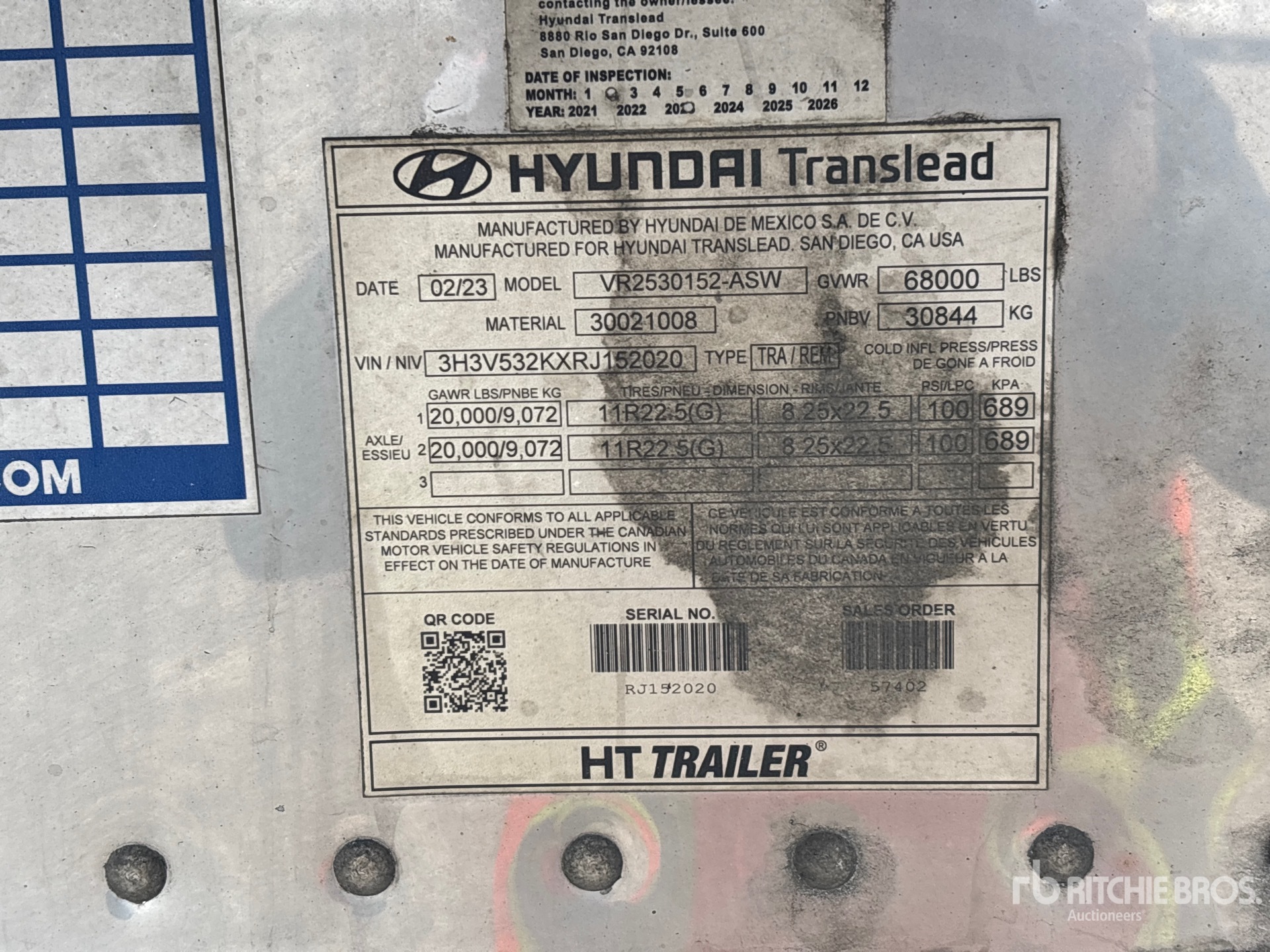 2024 Hyundai 53 ft x 102 in T/A
