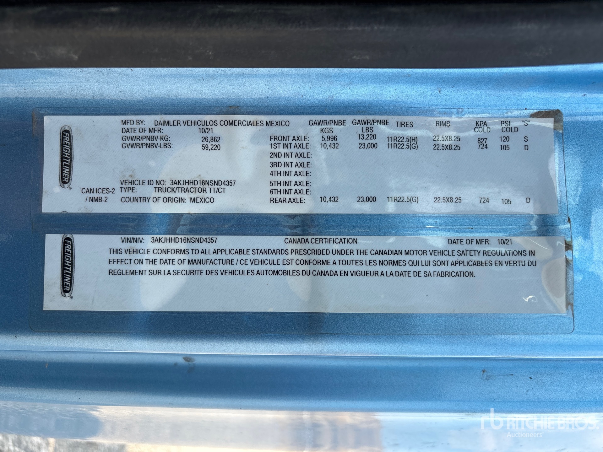 2022 Freightliner CASCADIA
