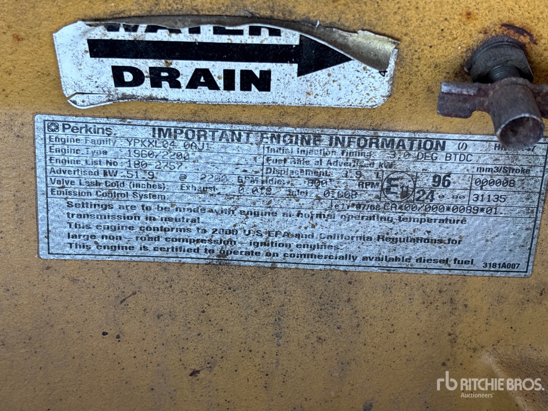 2001 Sullair 185DPQ-CA