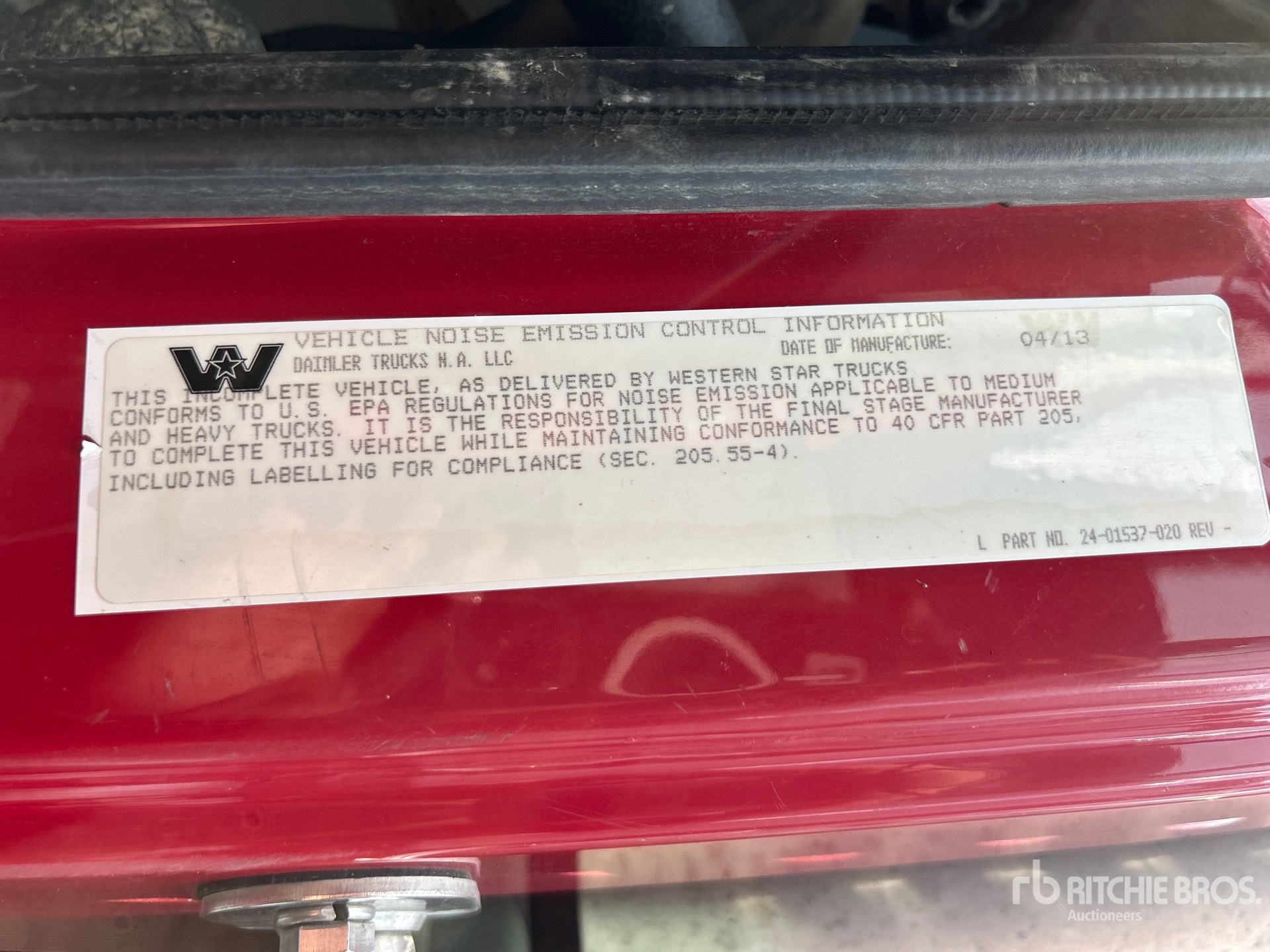 2014 Western Star 4900