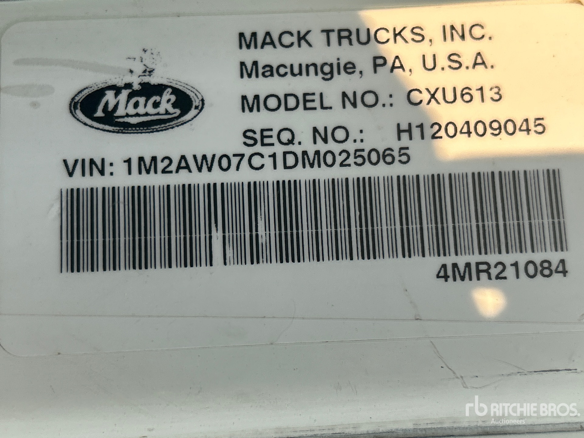 2013 Mack CXU613