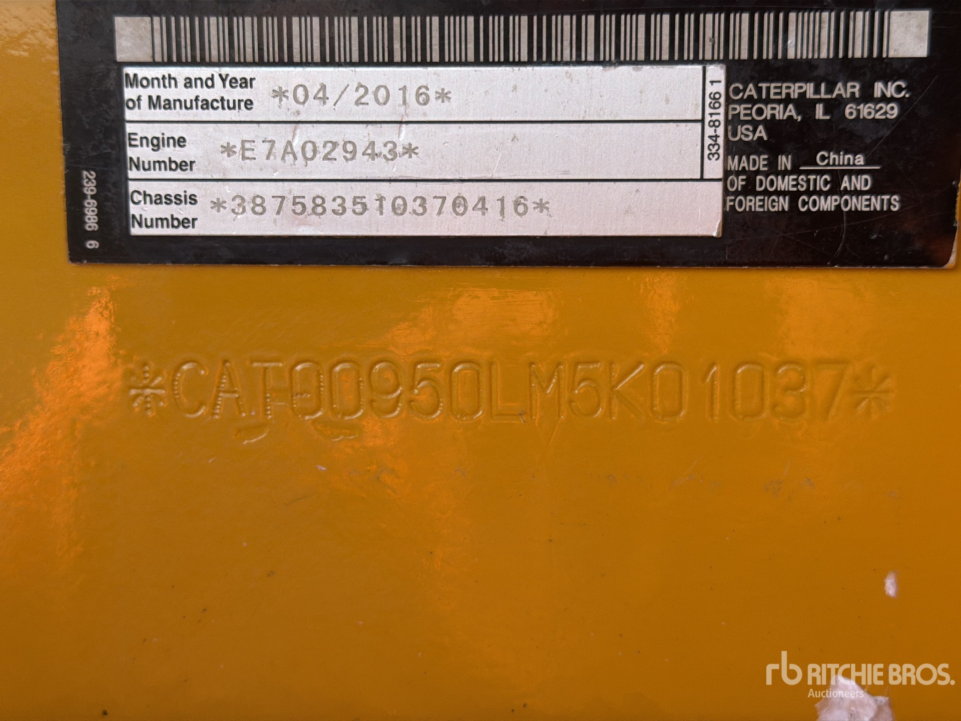 2016 Caterpillar 950GC