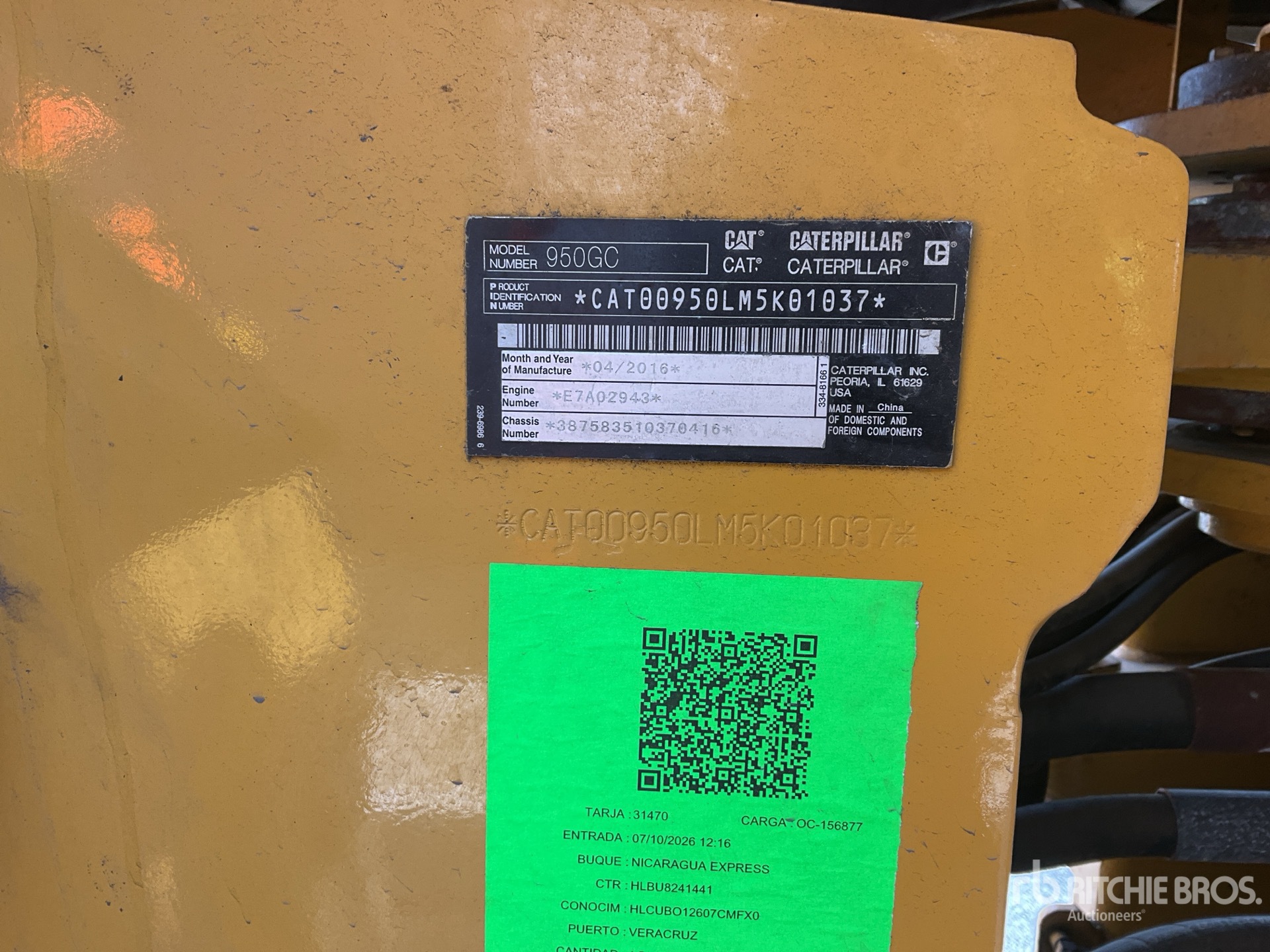 2016 Caterpillar 950GC