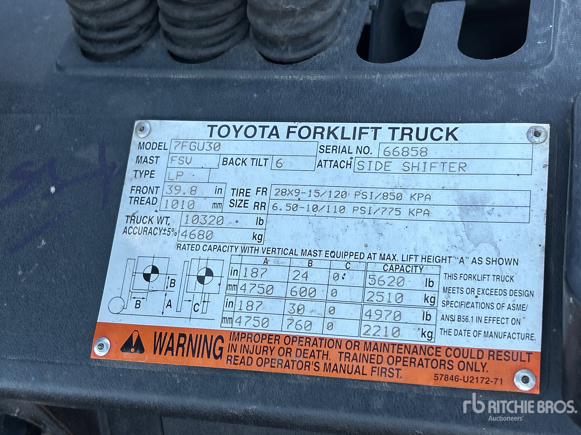 2005 Toyota 7FGU30