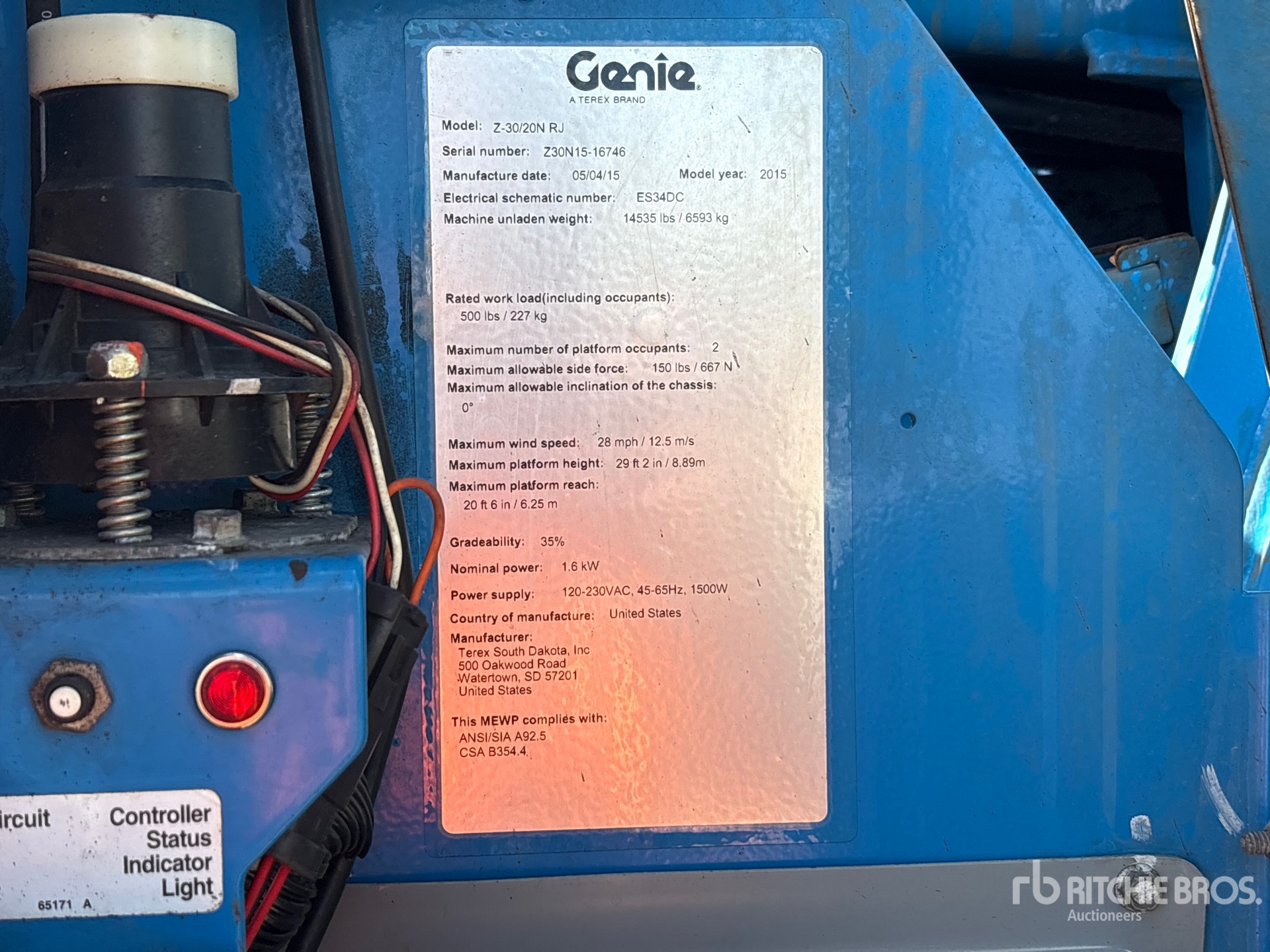 2015 Genie Z-30/20N RJ