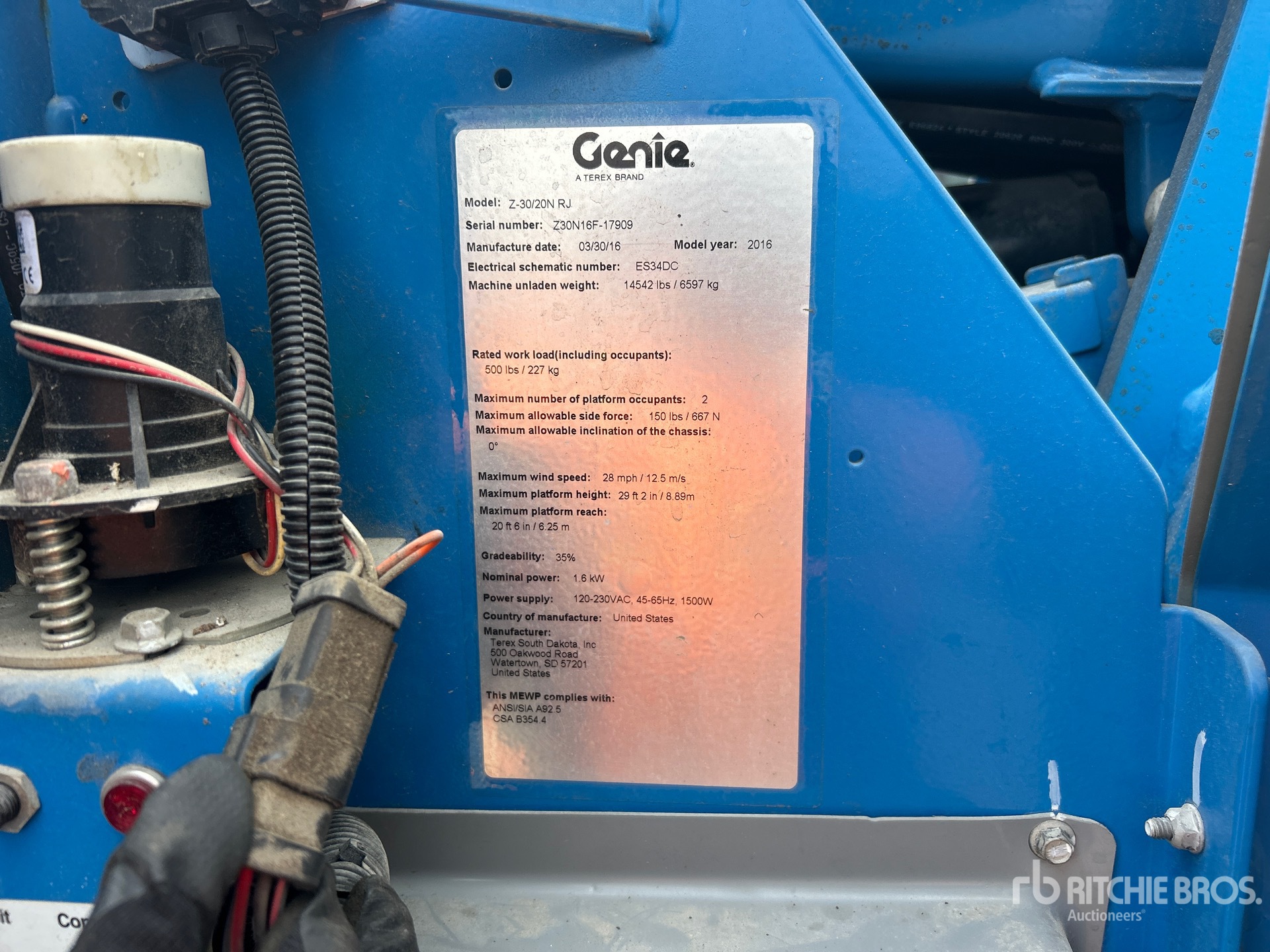 2016 Genie Z-30/20N RJ