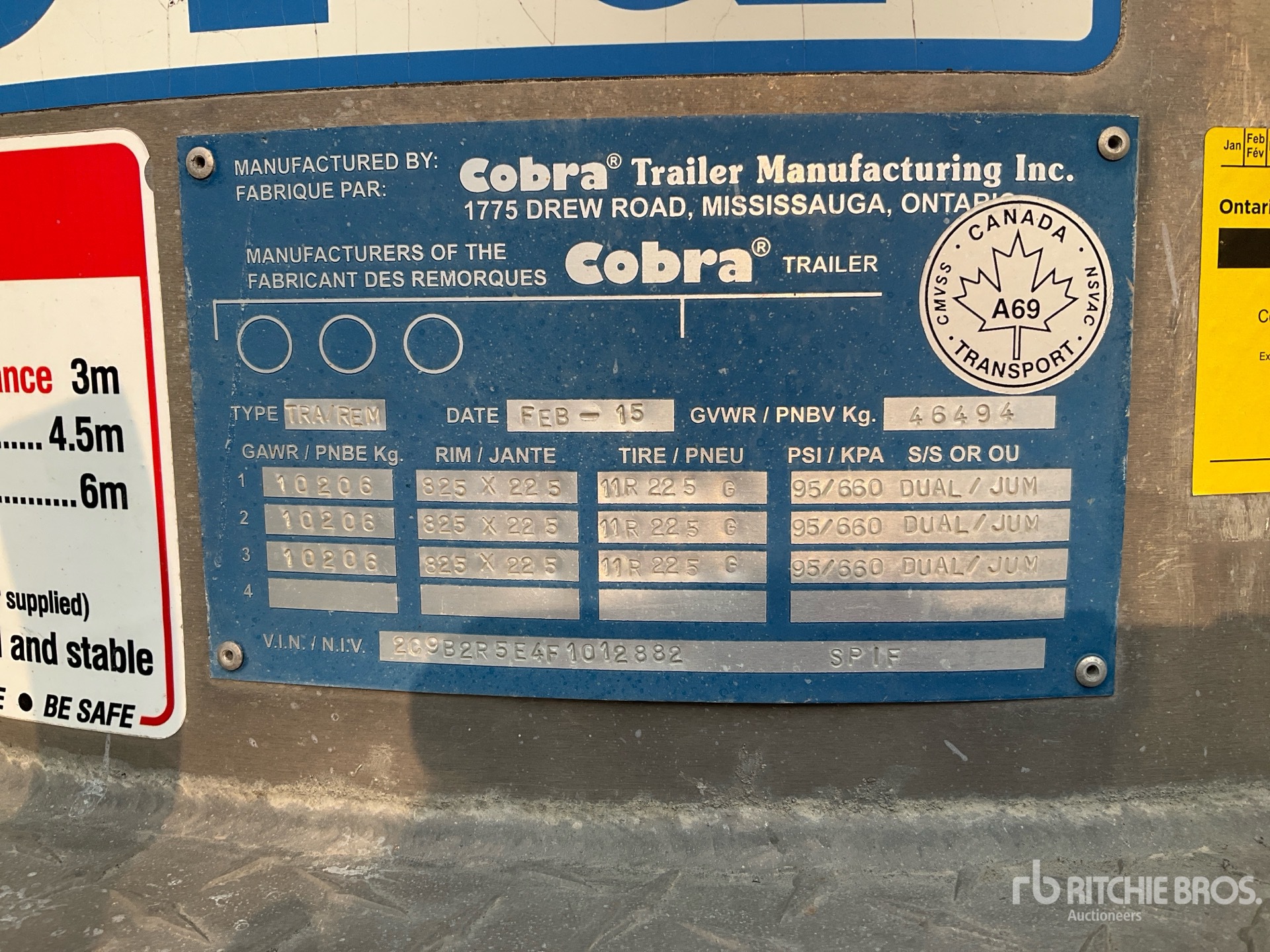 2015 Cobra 36 ft Tri/A