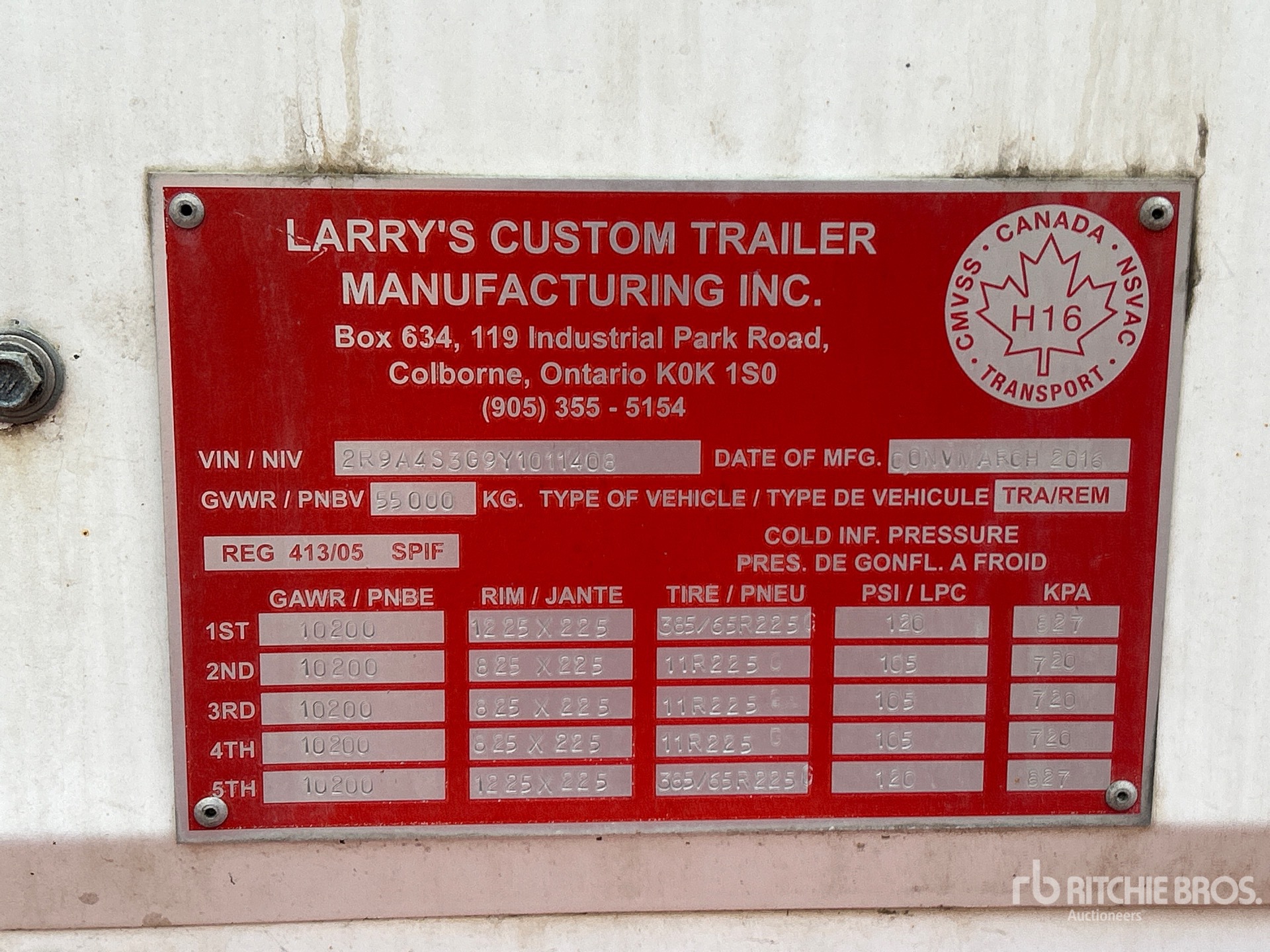 2000 Raglan 44 ft 5/Axle