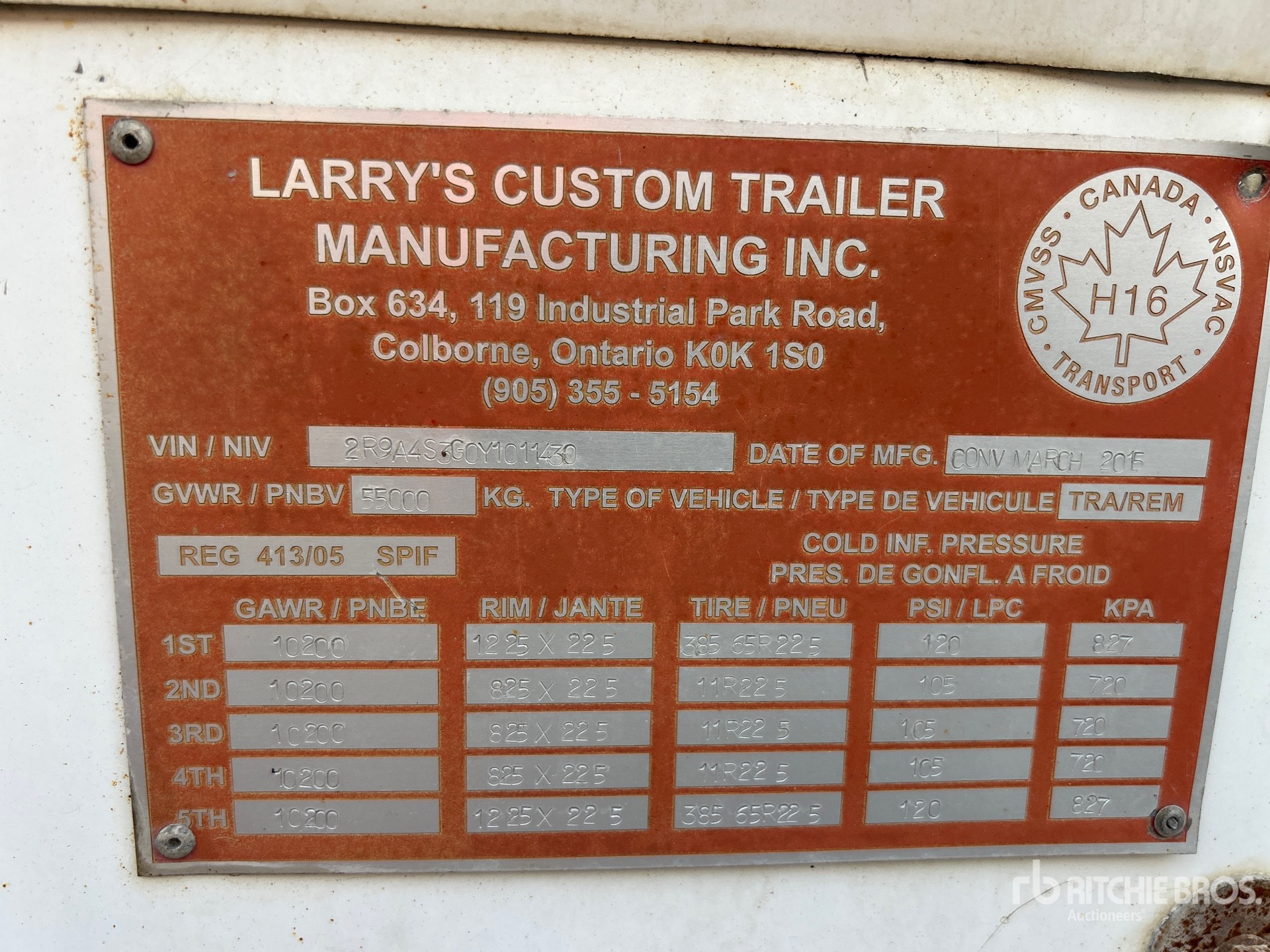 2000 Raglan 48 FT 5/AXLE