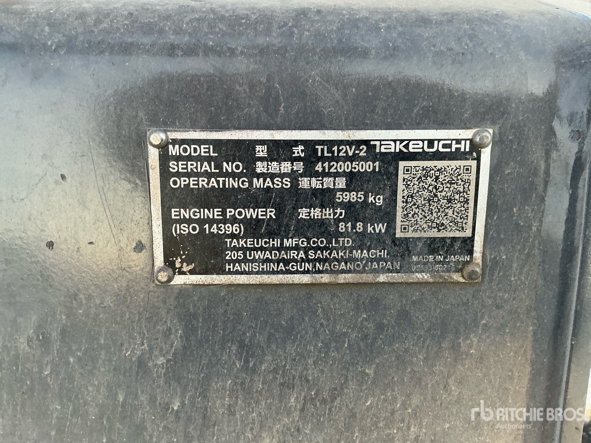 2022 Takeuchi TL12V2