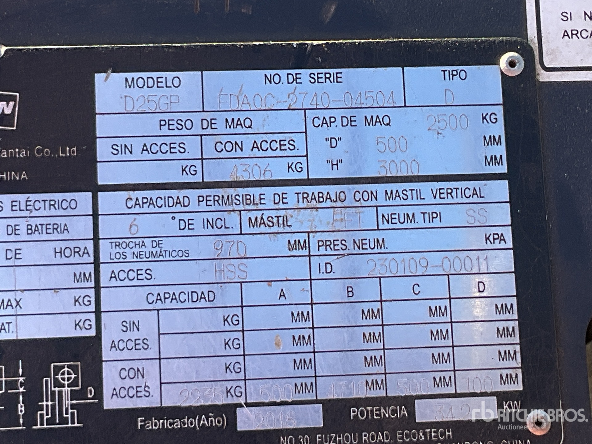 2018 Doosan D25G