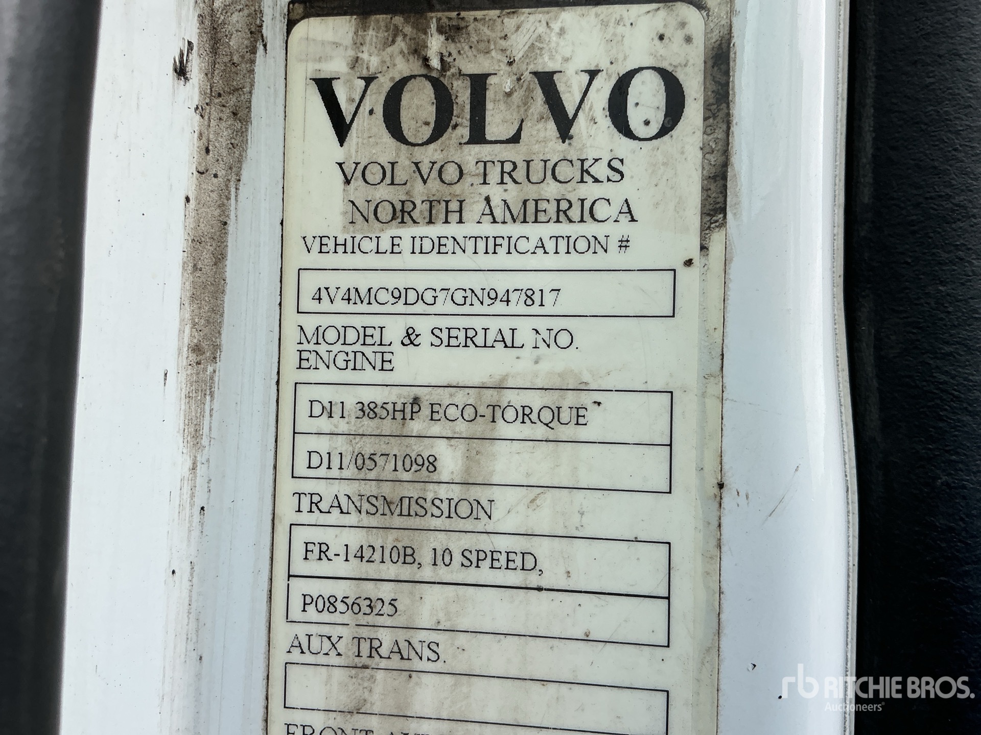 2016 Volvo VNM