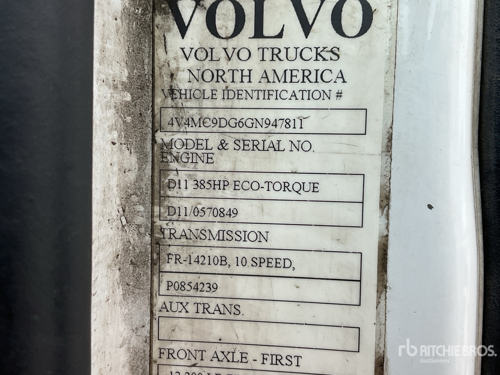 2016 Volvo VNM