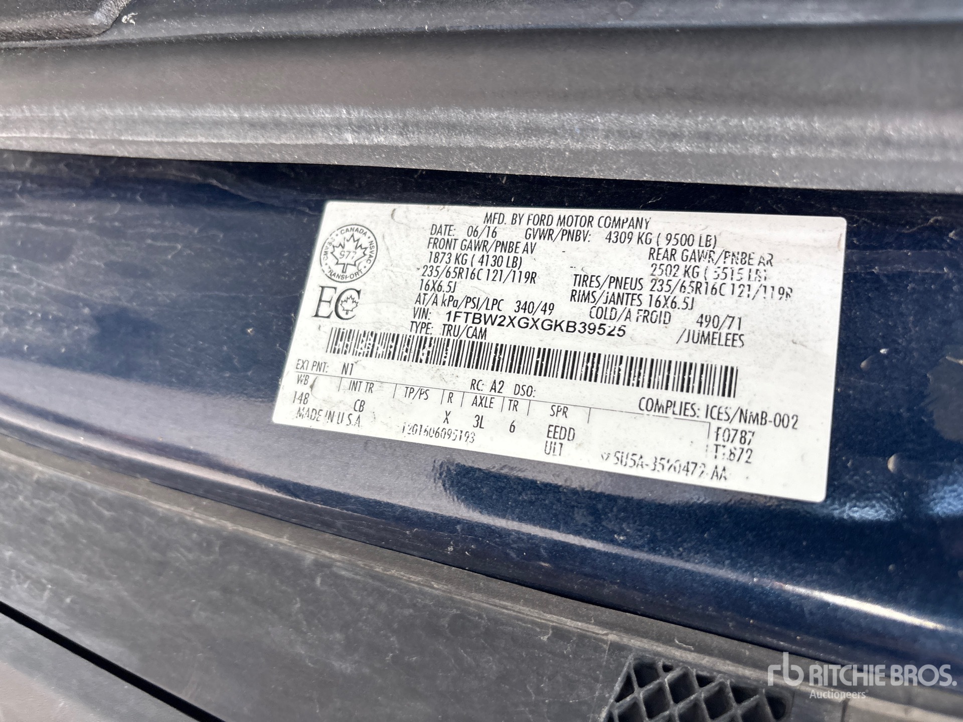 2016 Ford TRANSIT 350