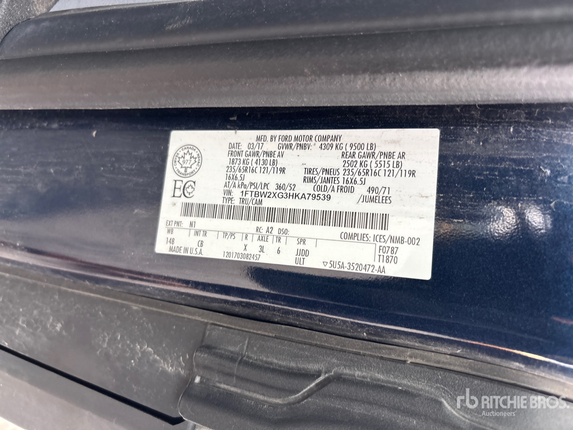 2017 Ford TRANSIT 350