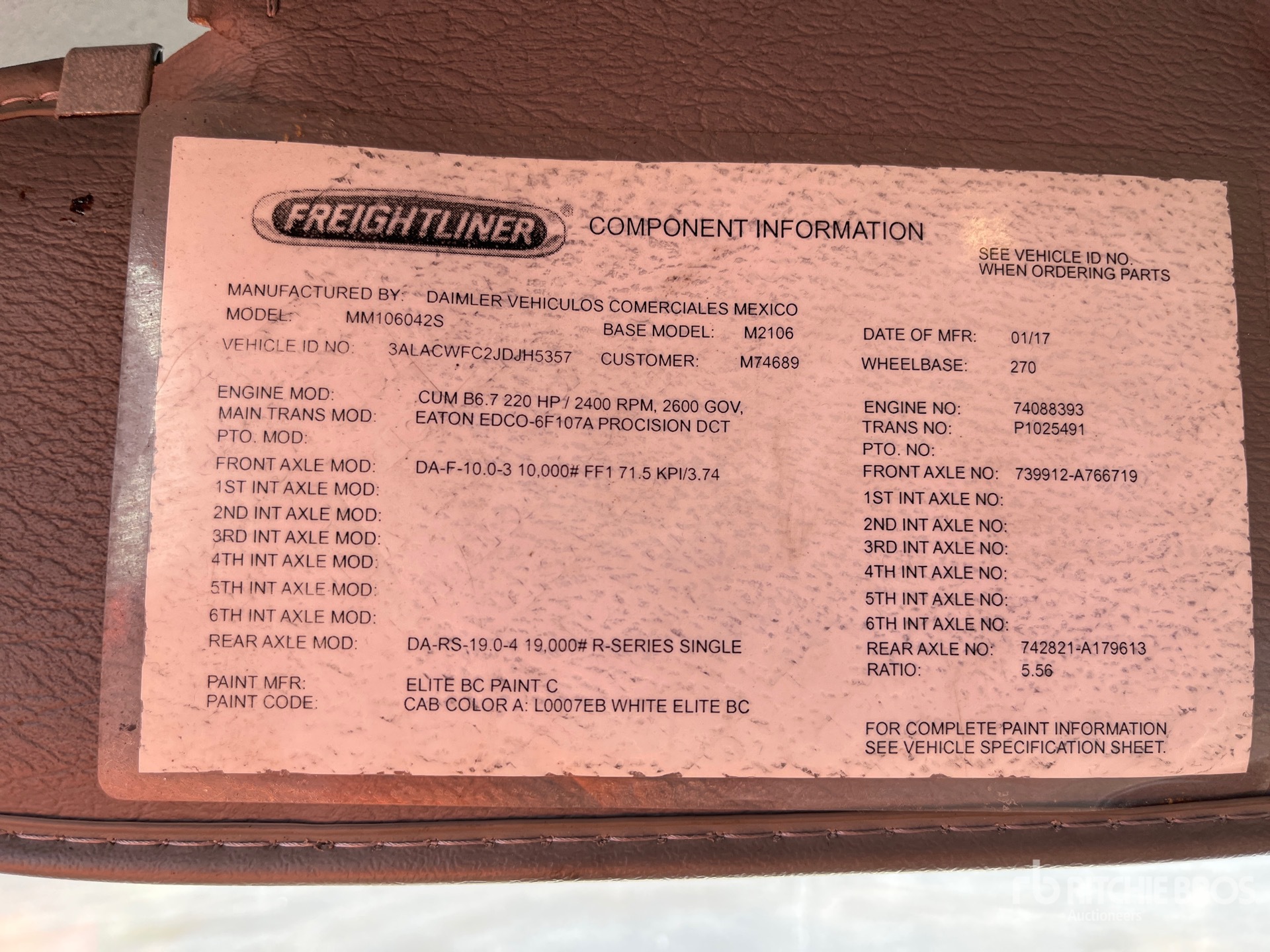 2018 Freightliner M2 106