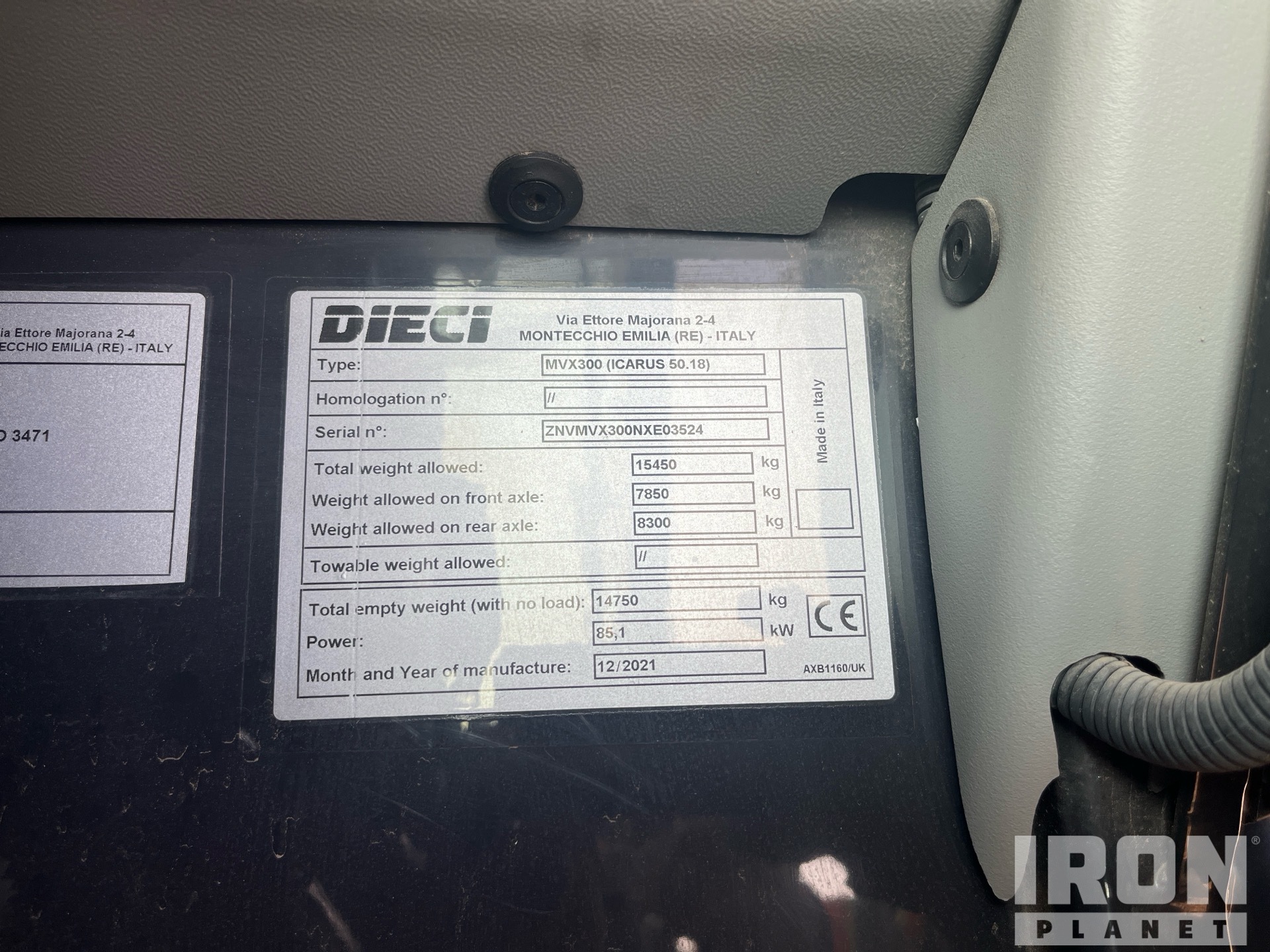 2021 Dieci MVX300 (ICARUS5