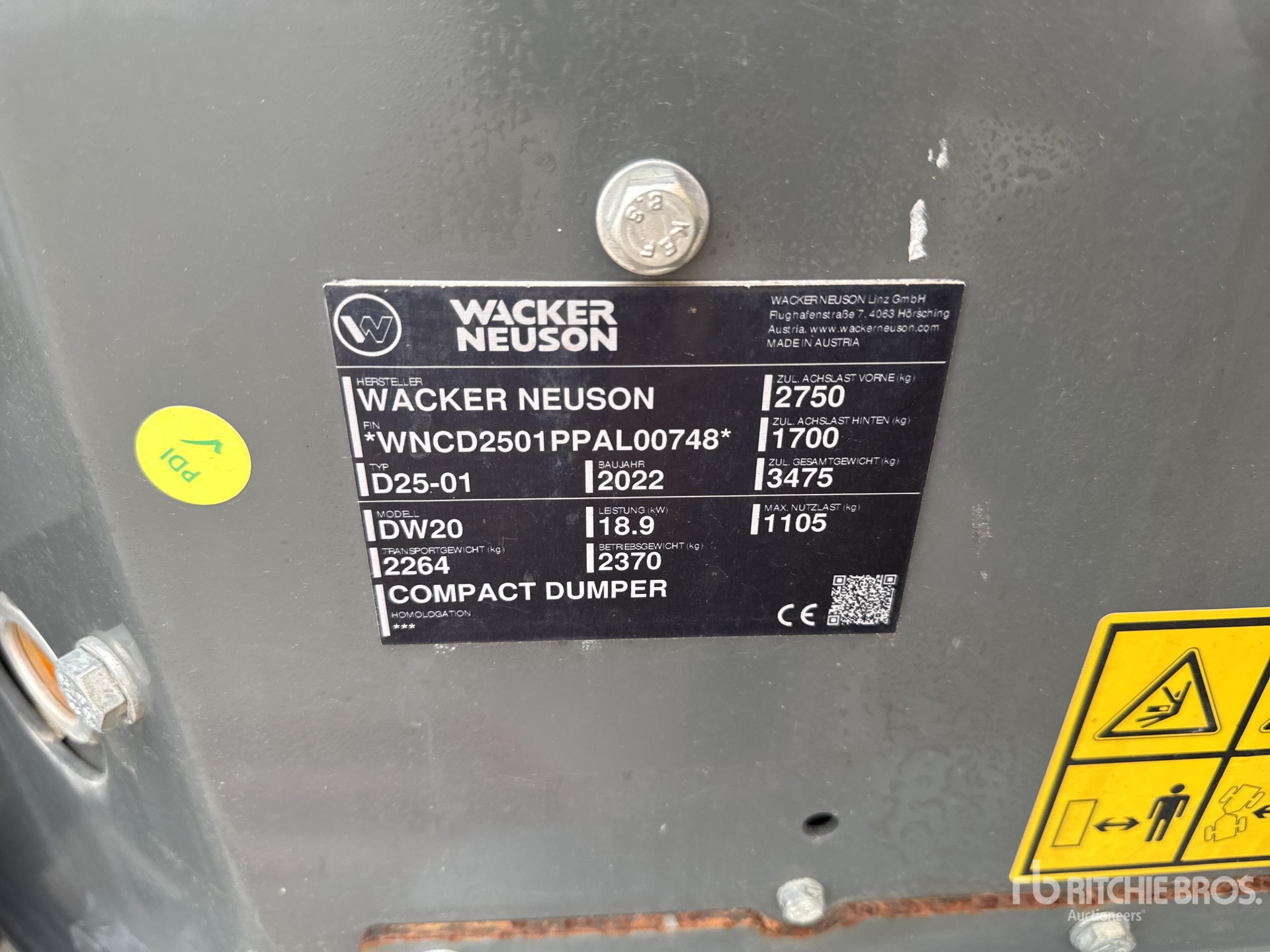 2022 Wacker Neuson DW20