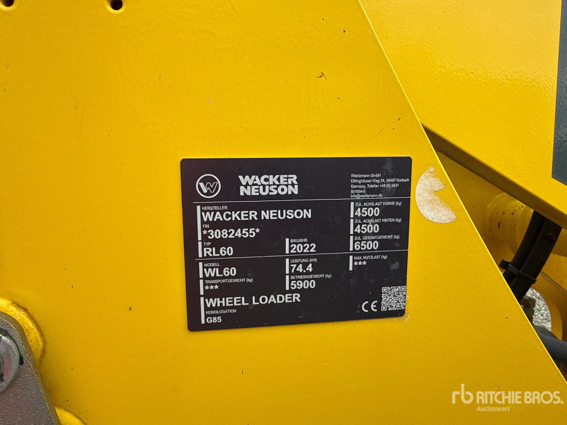 2022 Wacker Neuson WL60