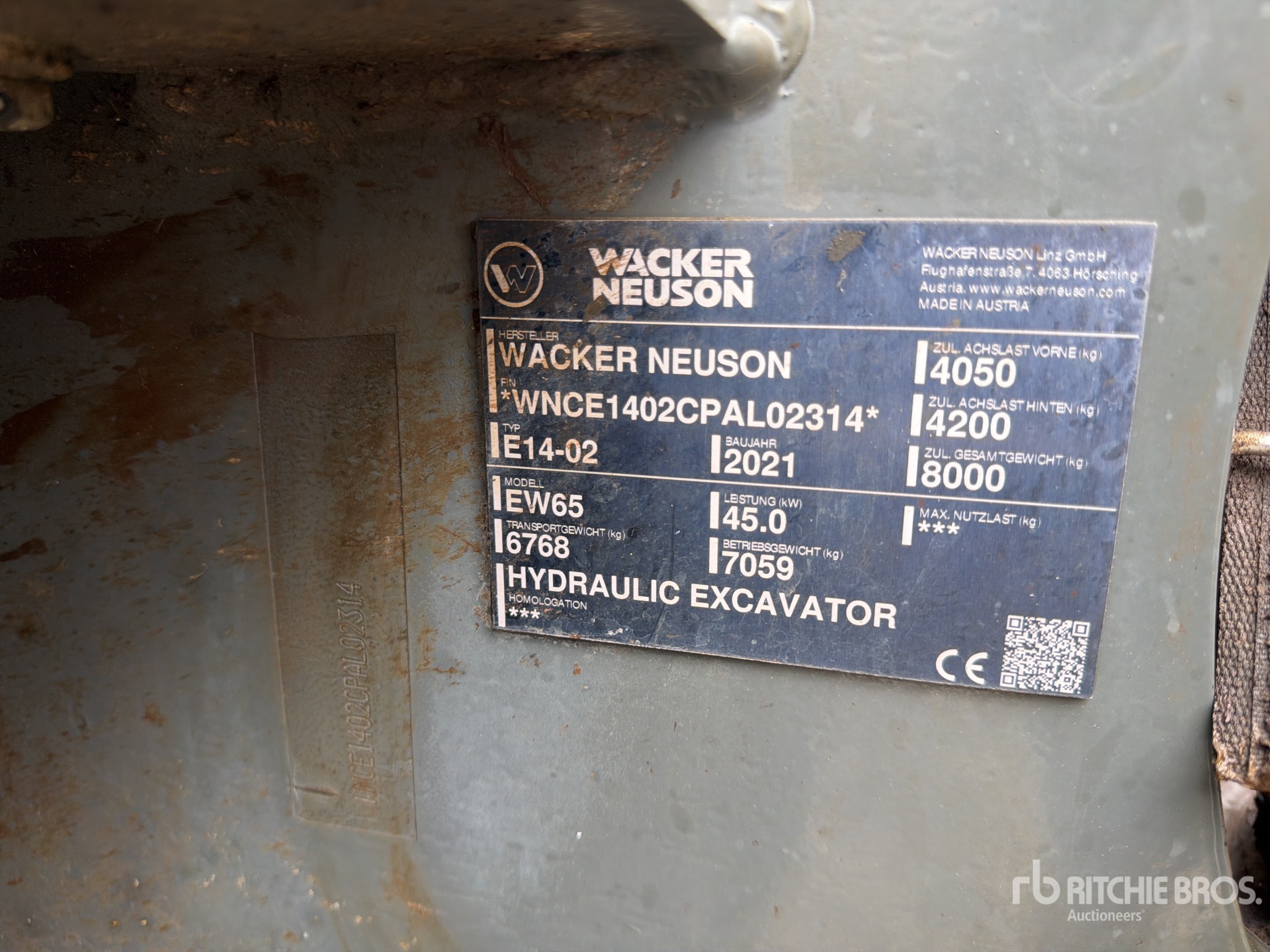 2021 Wacker Neuson EW65