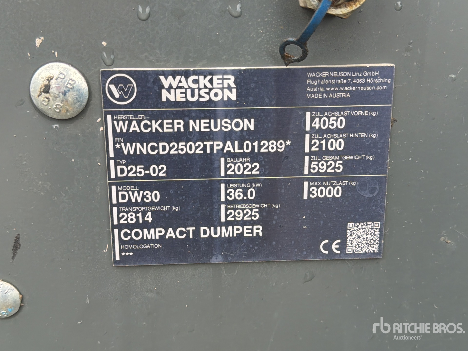 2022 Wacker Neuson DW30 *C1