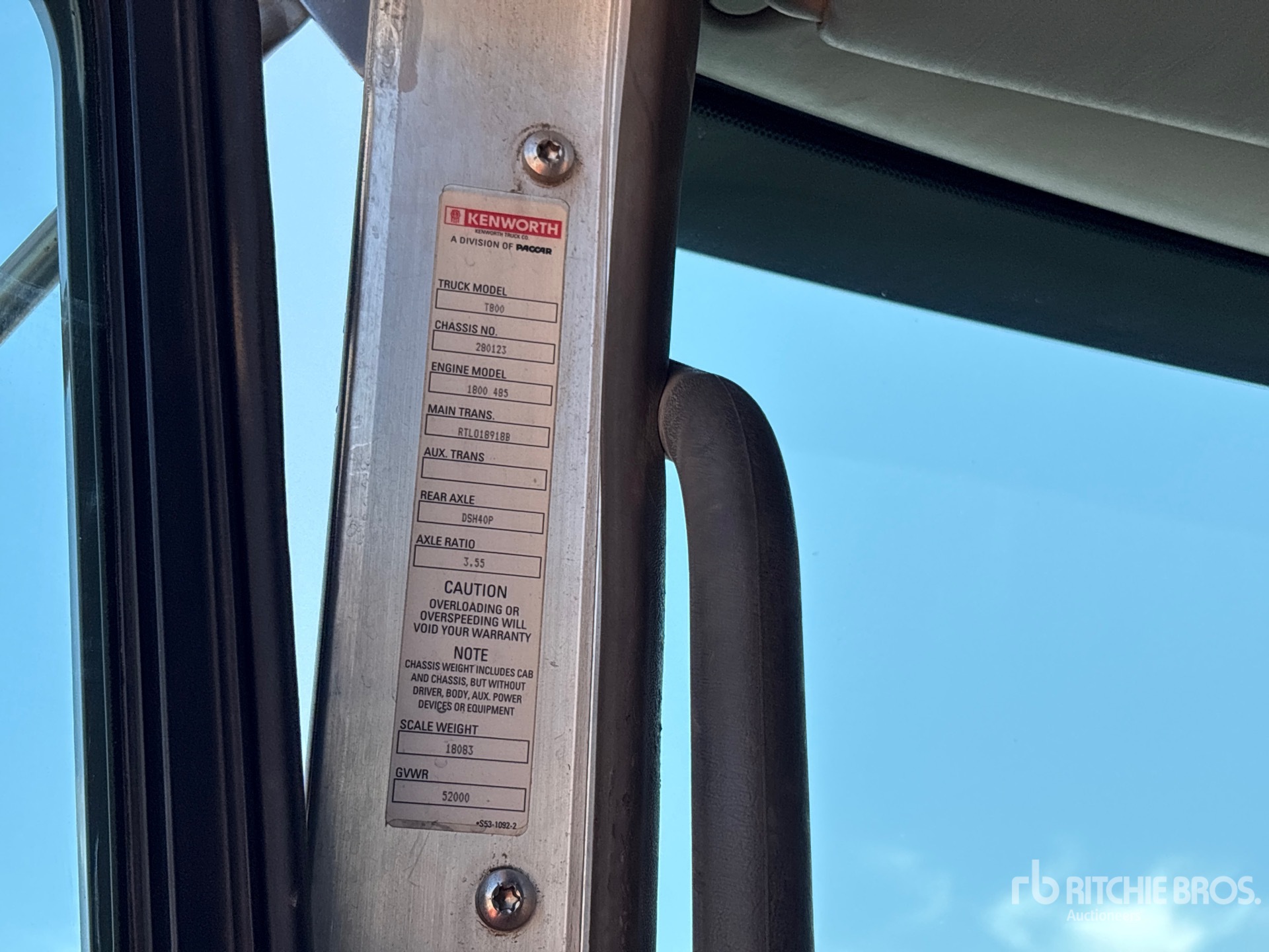 2011 Kenworth T800