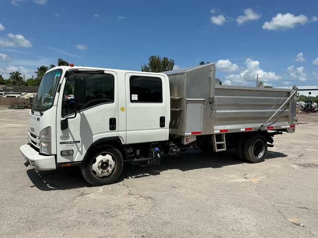 2017 Isuzu NPR 4x2 Crew Cab Dump Truck