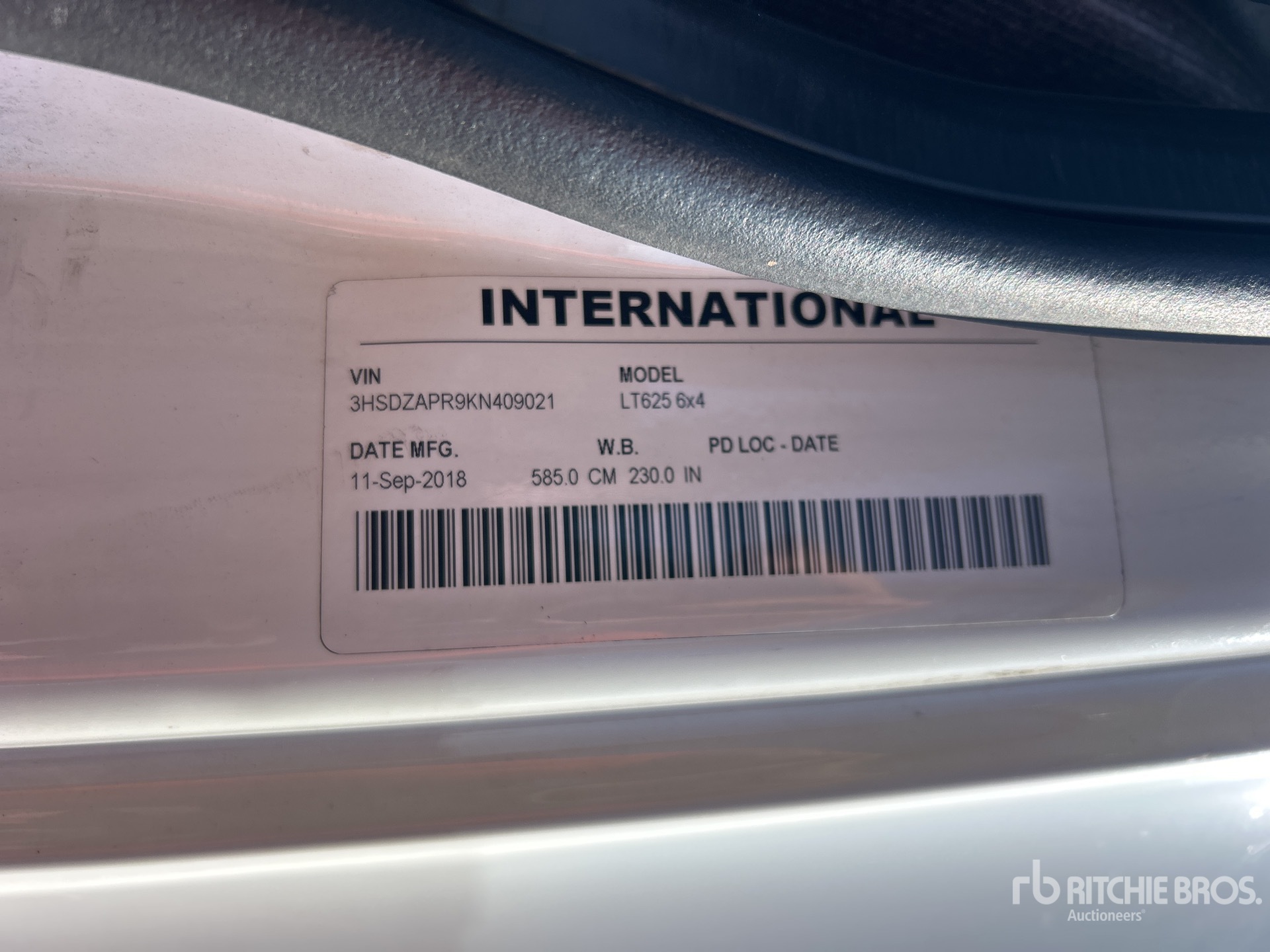 2019 International LT625