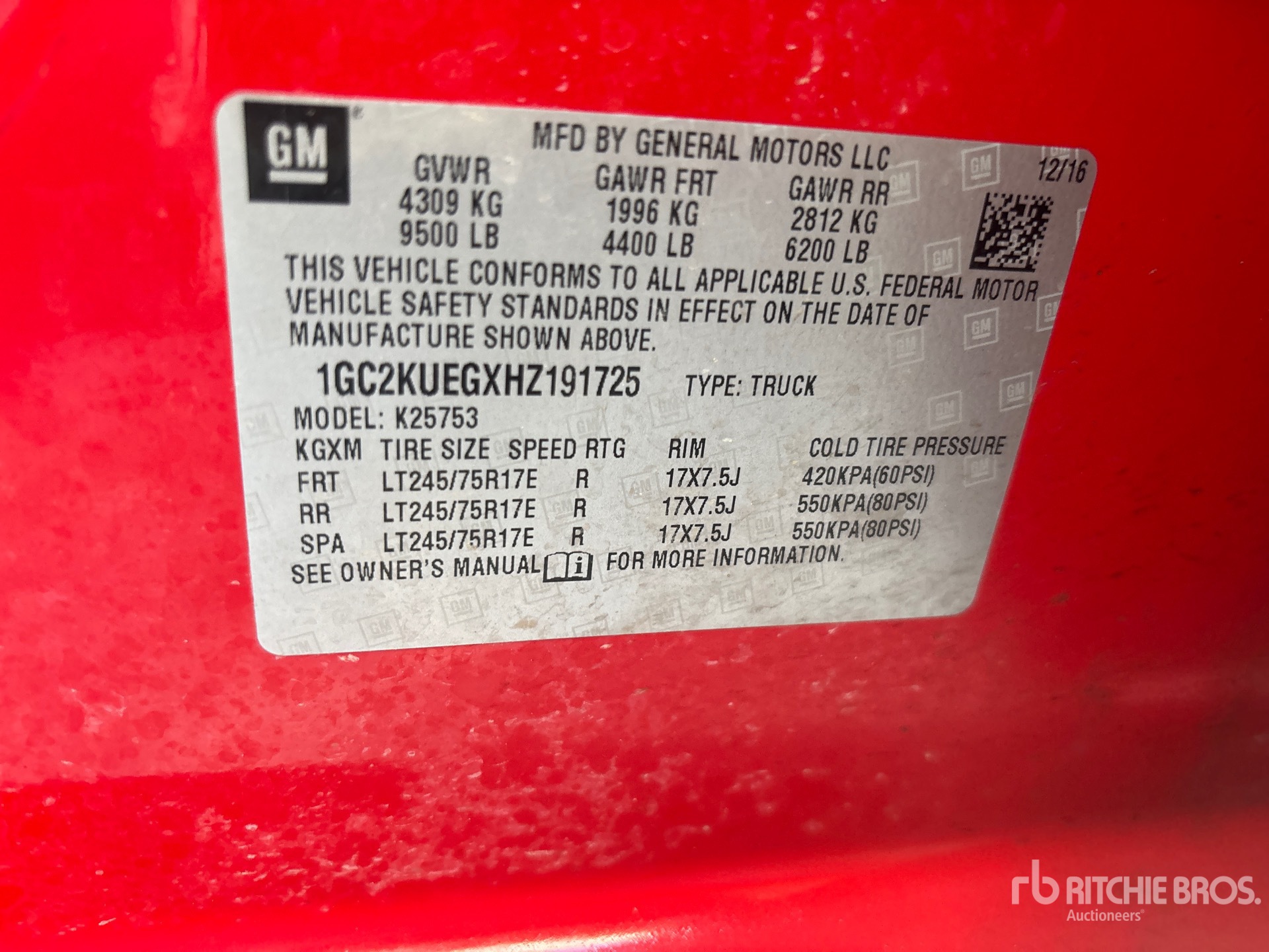 2017 Chevrolet 2500