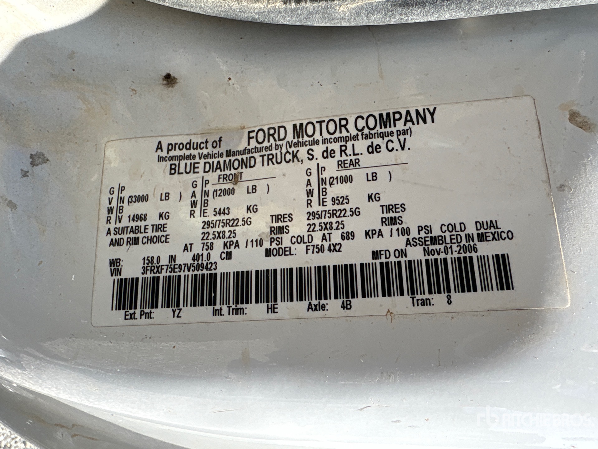 2007 Ford F-750