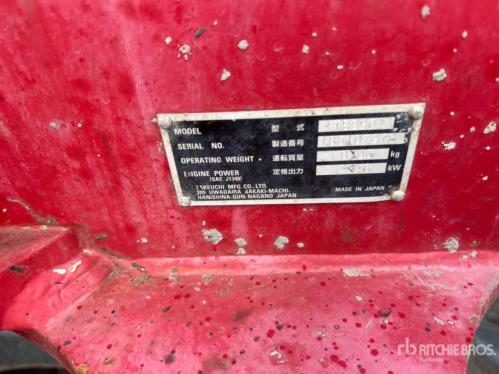 2020 Takeuchi TB290