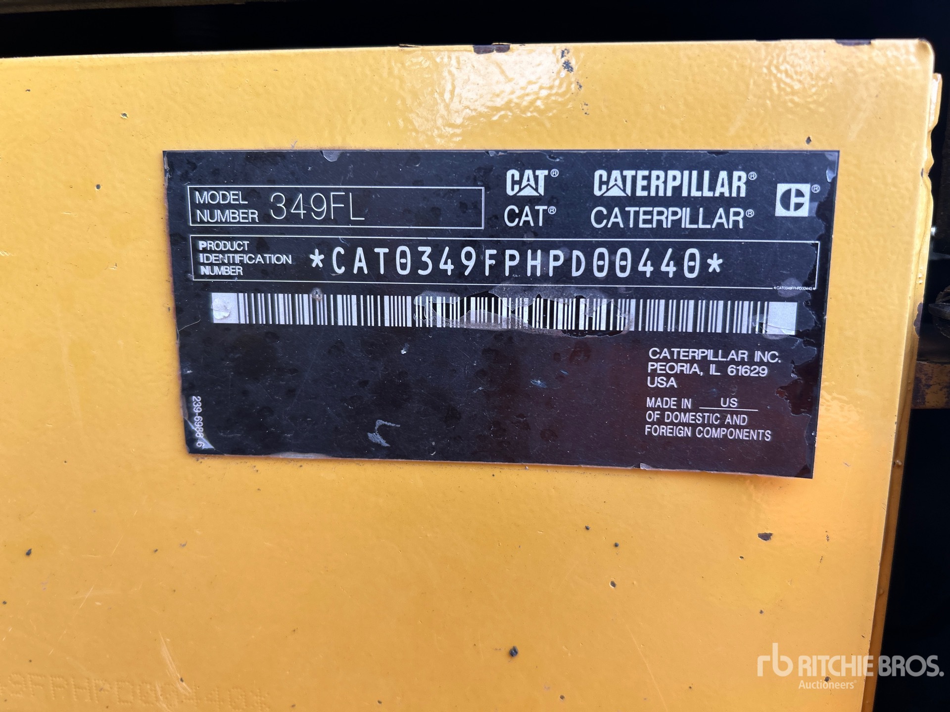 2015 Caterpillar 349FL