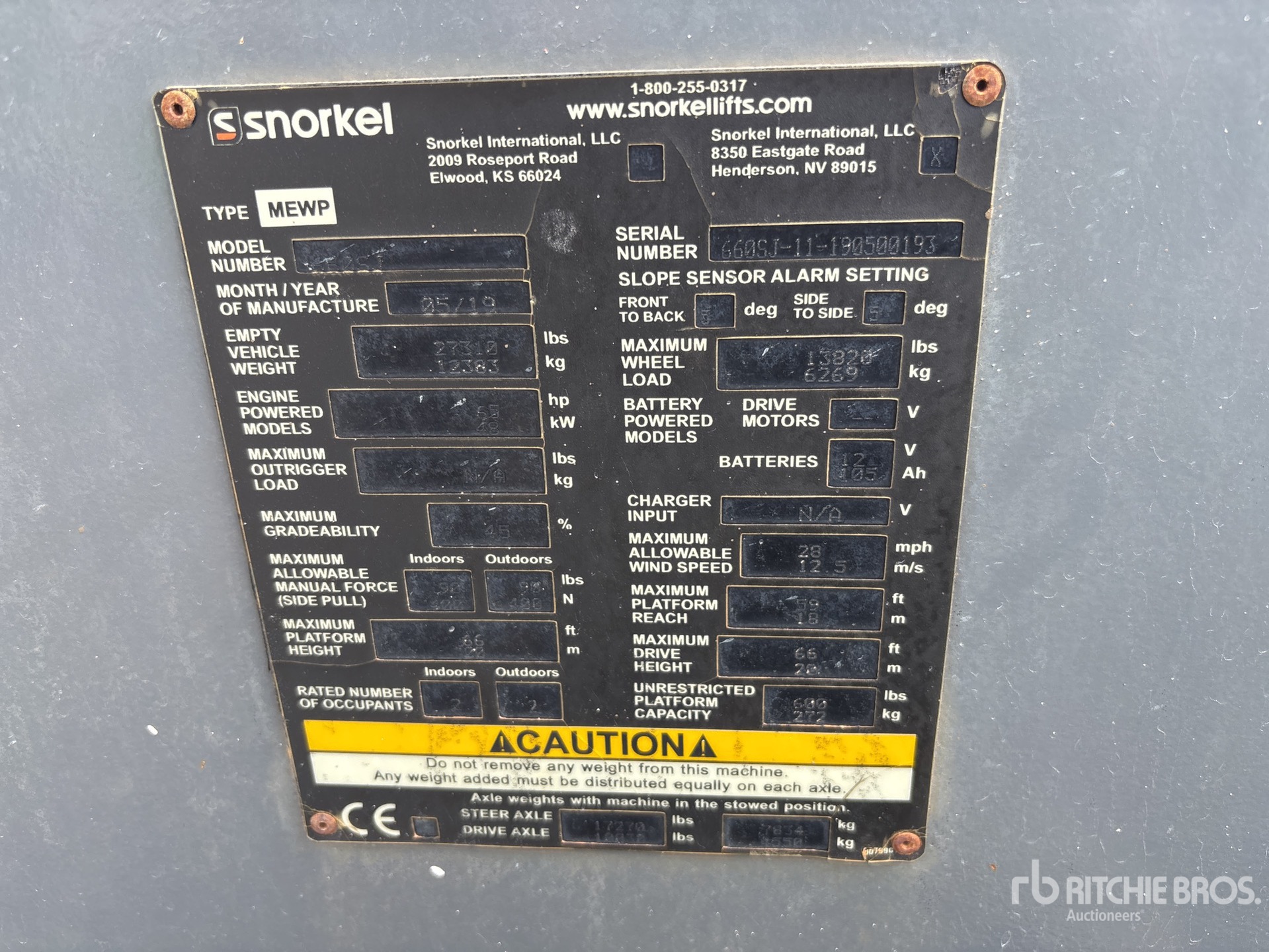 2019 Snorkel 660SJ
