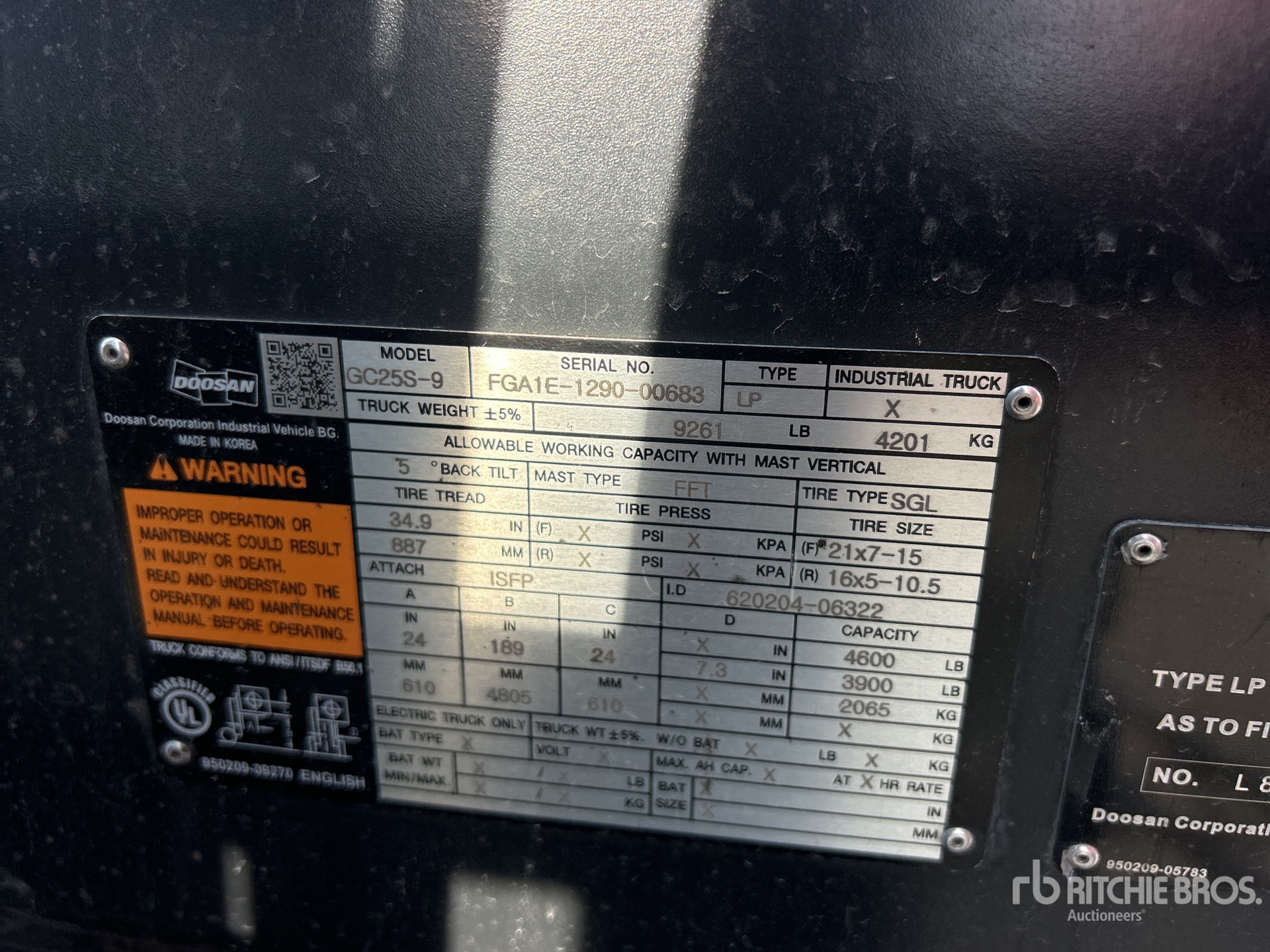 2019 Doosan GC25S-9