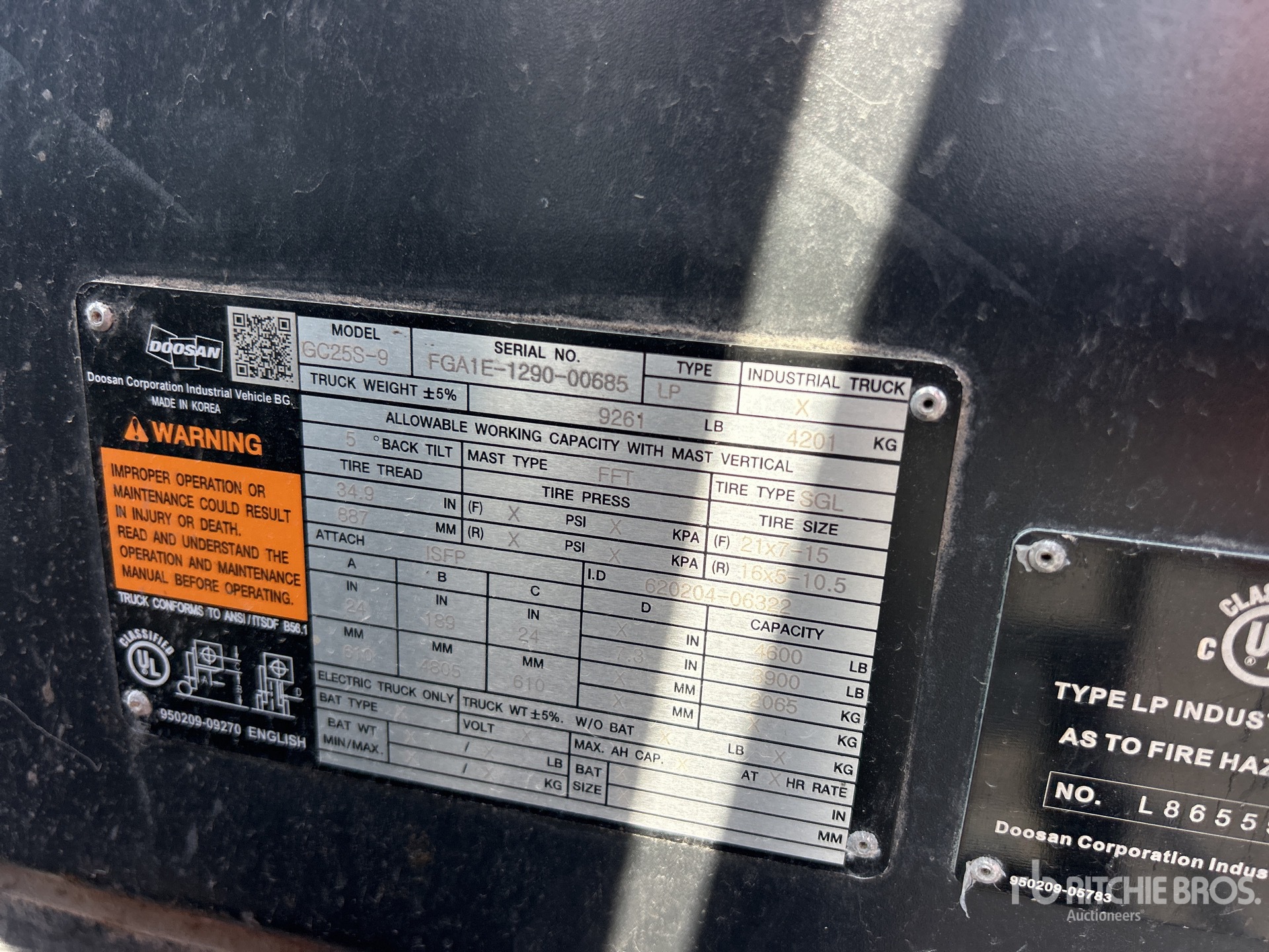 2019 Doosan GC25S-9
