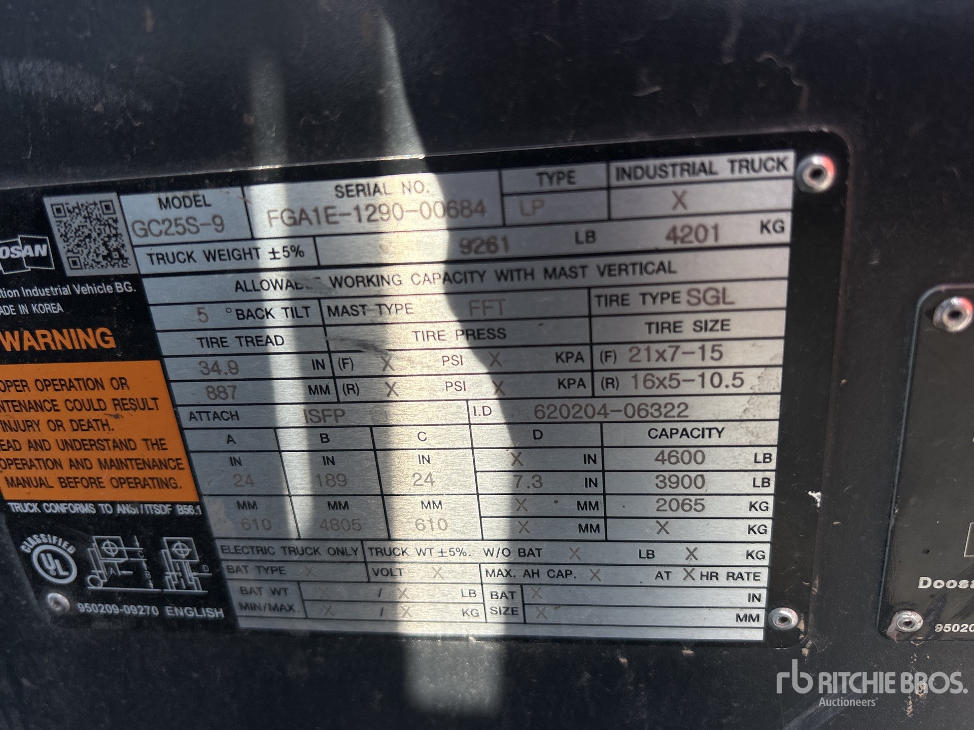 2019 Doosan GC25S-9