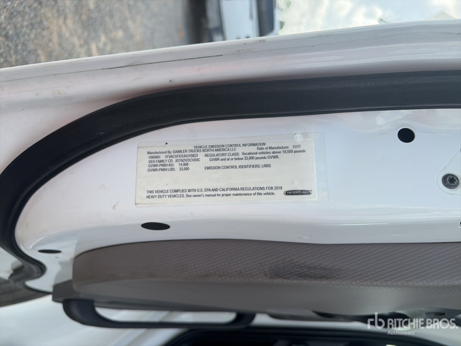 2018 Freightliner 6x2