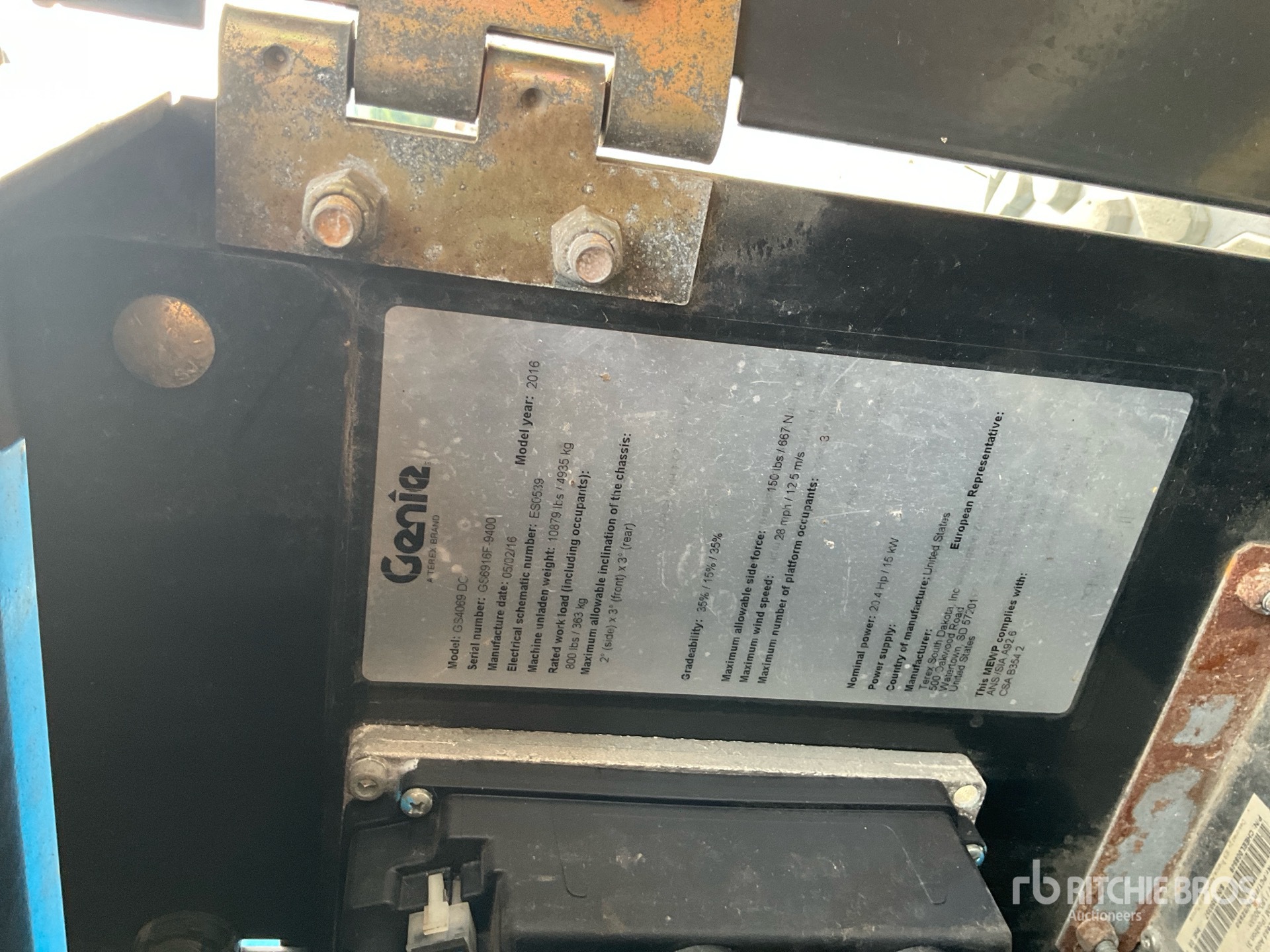 2016 Genie GS4069DC