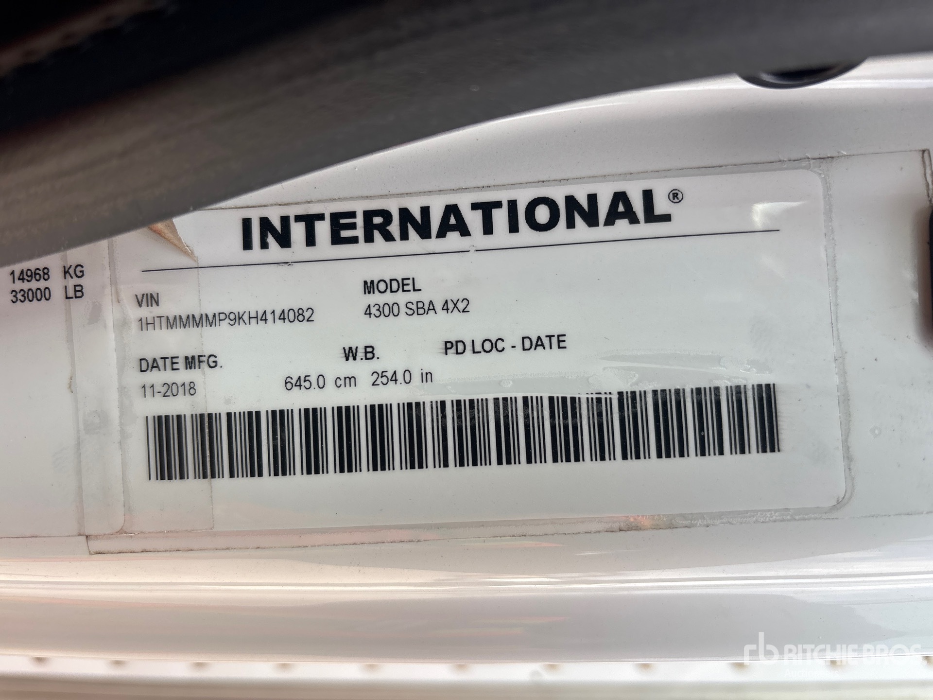2019 International DuraStar 4300