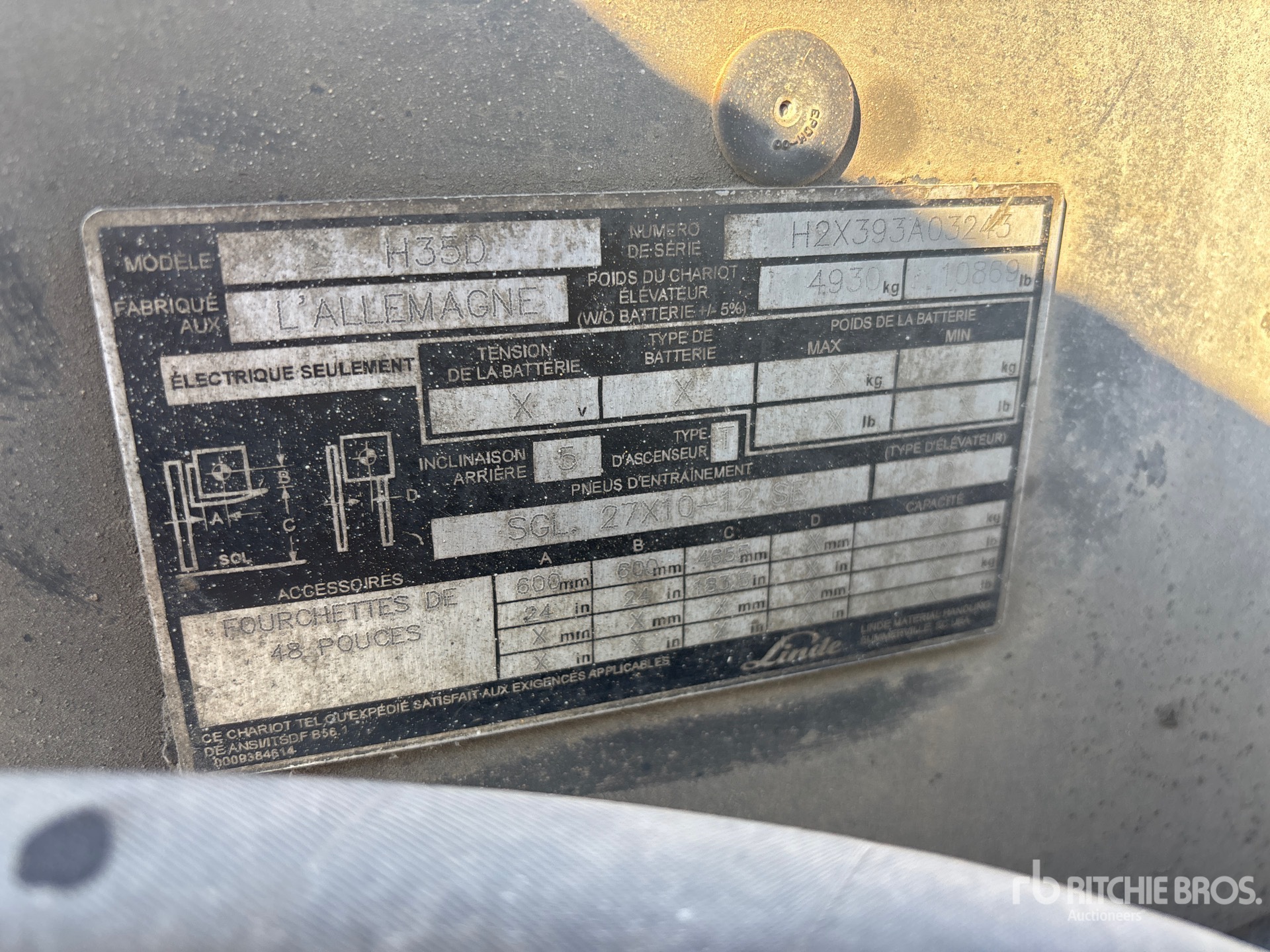 2010 Linde H35D